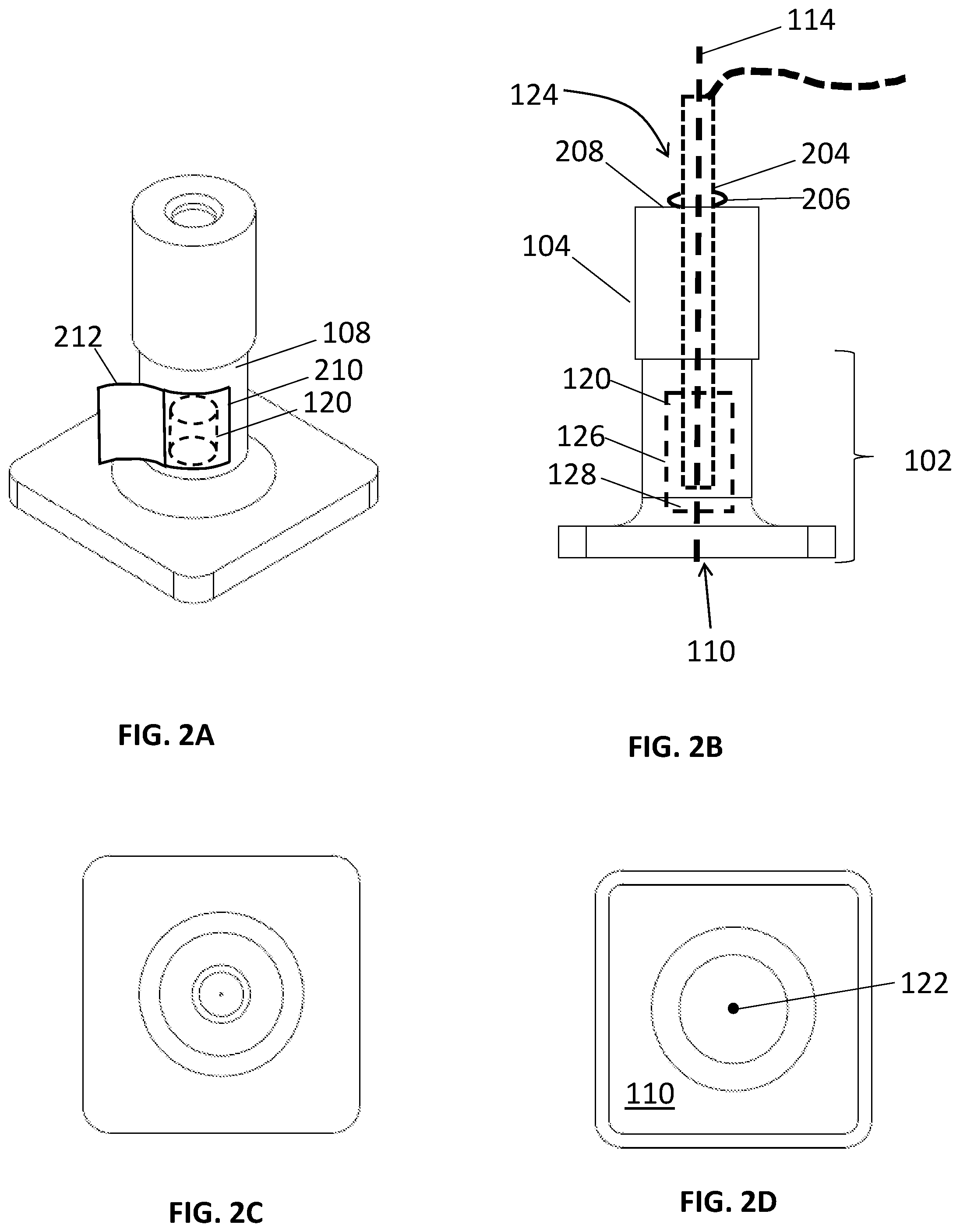 Patent US12350232 Figure 2 – Self centering vial holder for immersion probes