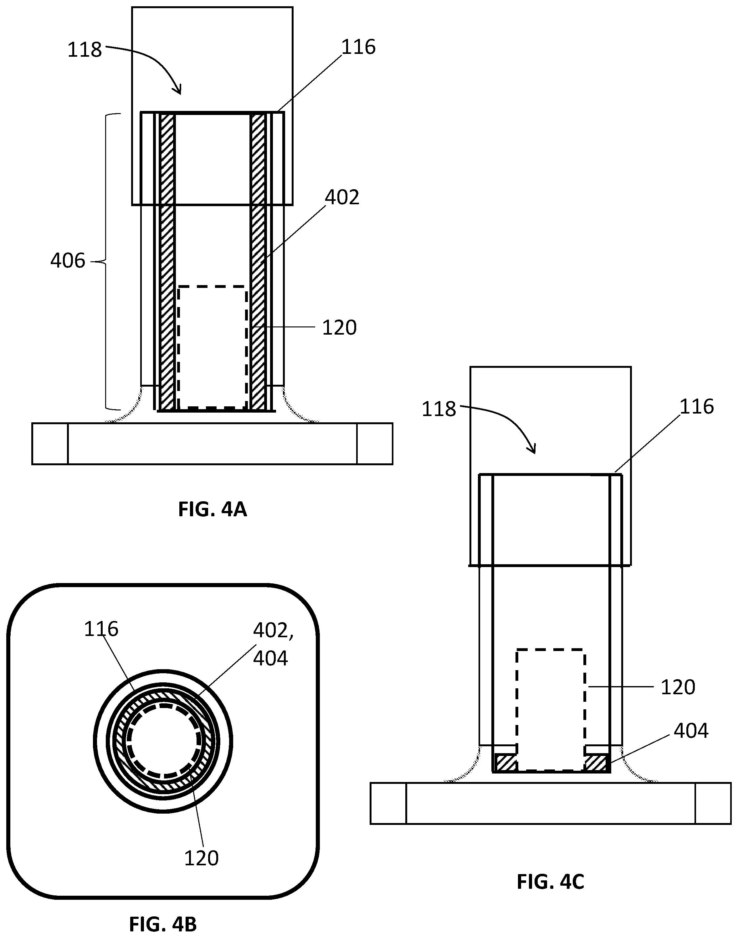Patent US12350232 Figure 4 – Self centering vial holder for immersion probes