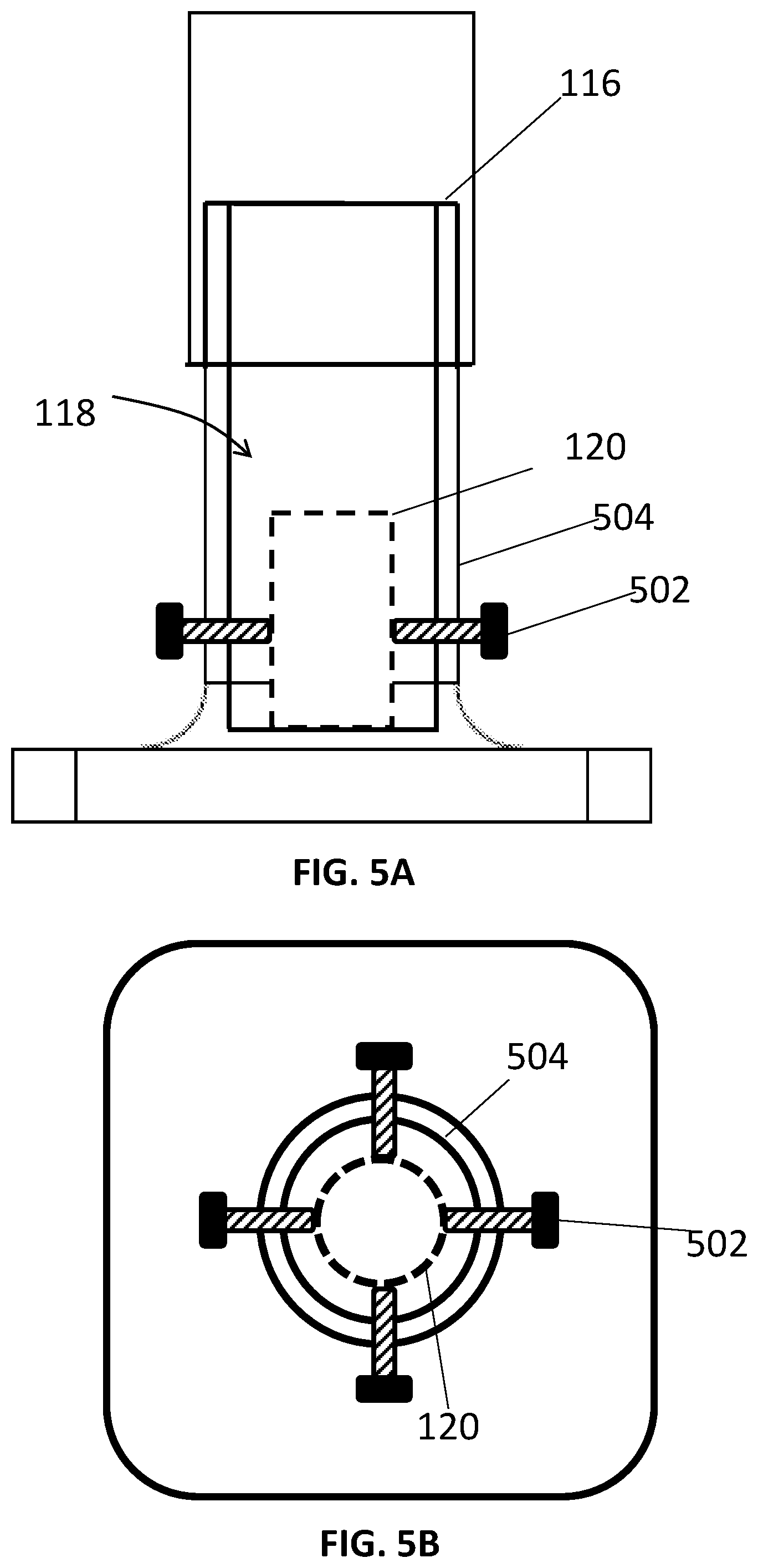 Patent US12350232 Figure 5 – Self centering vial holder for immersion probes