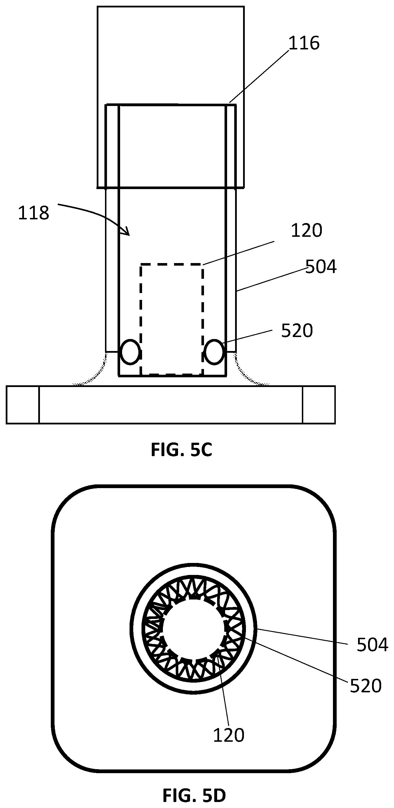 Patent US12350232 Figure 6 – Self centering vial holder for immersion probes