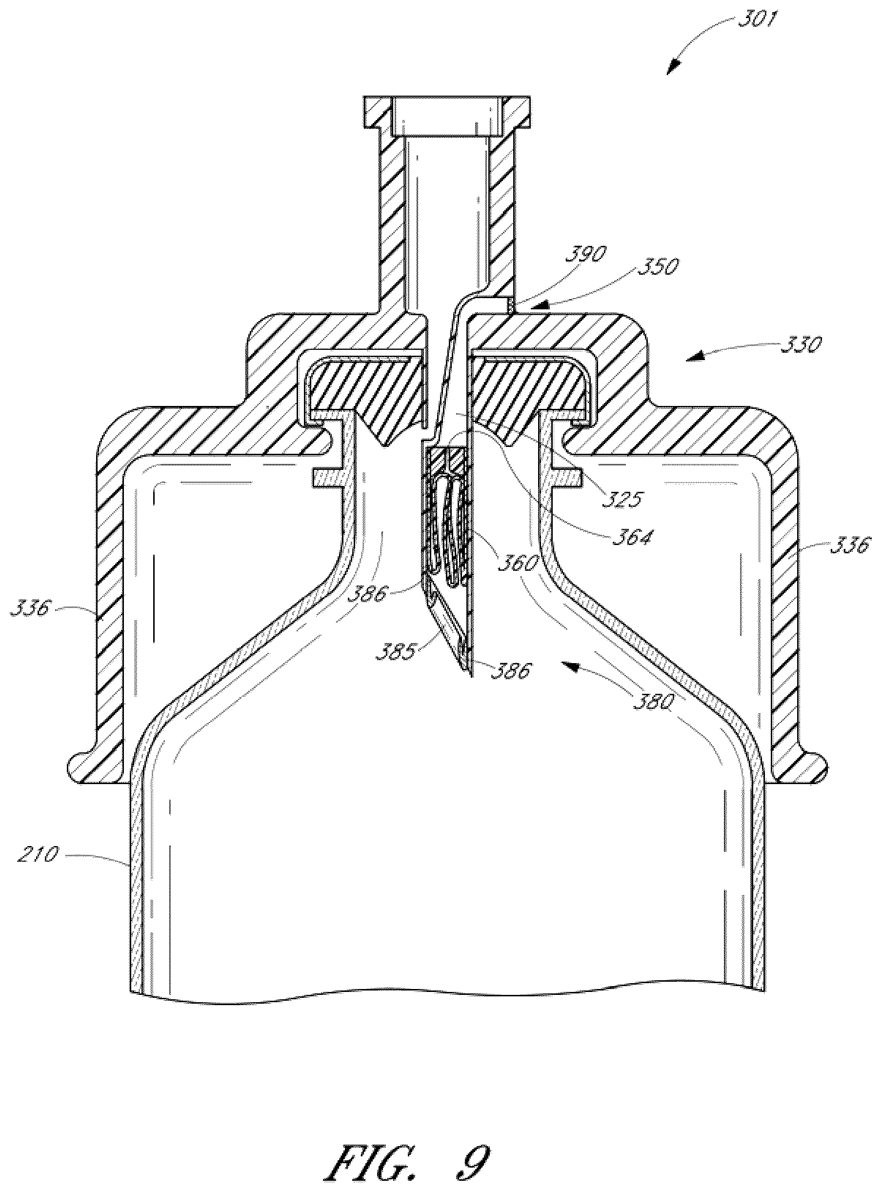 Patent US12350234 Figure 9 – Devices for accessing medicinal fluid from a container
