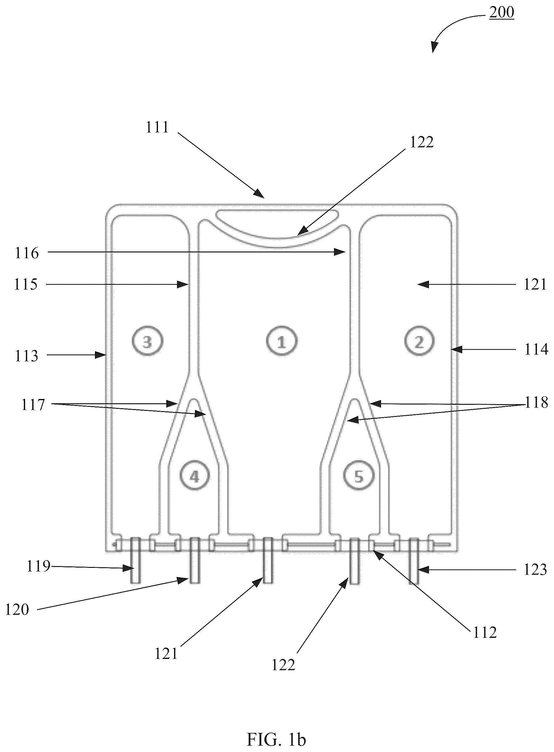 Patent US12350236 Figure 2 – Multi-chamber bag for parenteral nutrition solutions