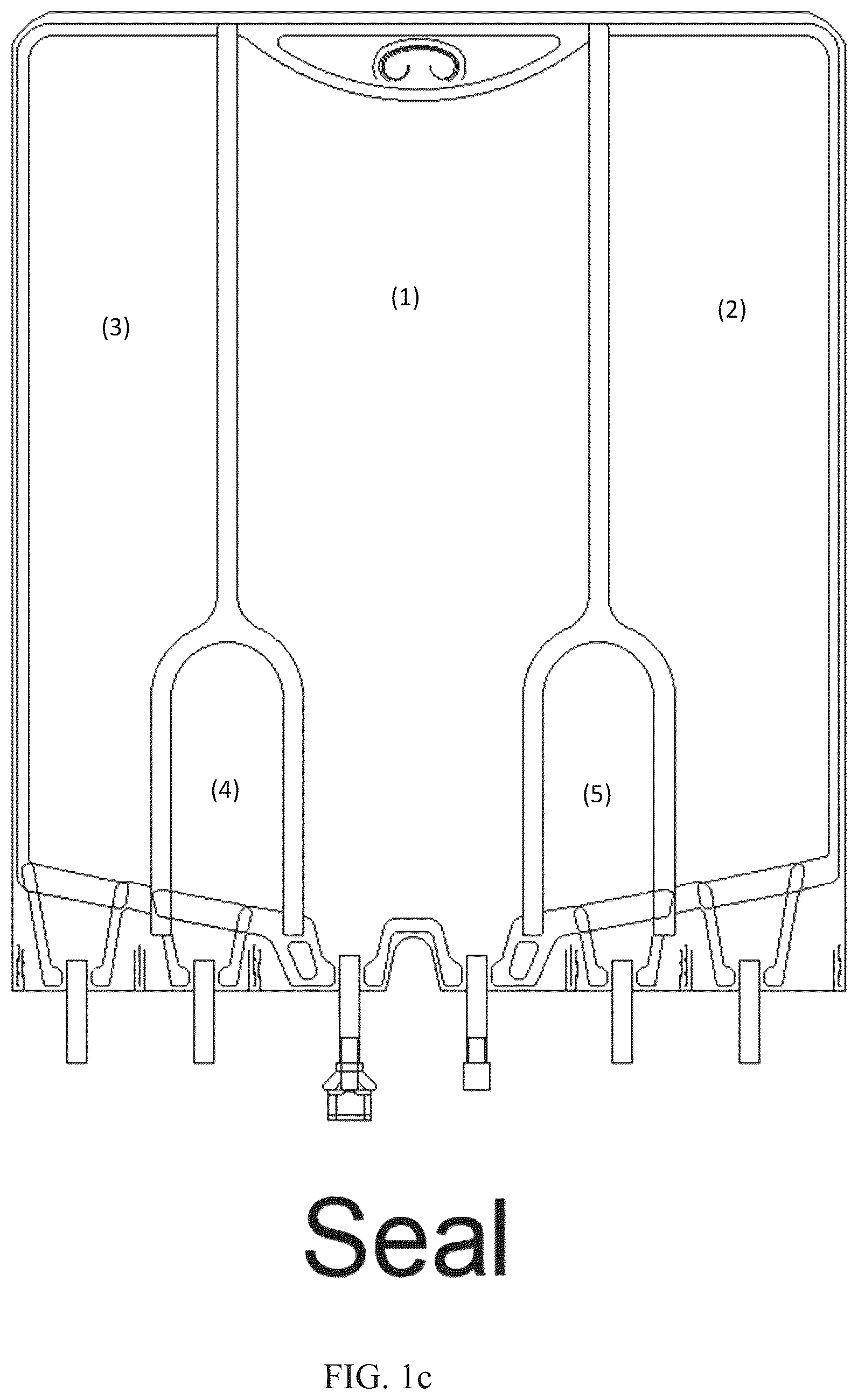 Patent US12350236 Figure 3 – Multi-chamber bag for parenteral nutrition solutions