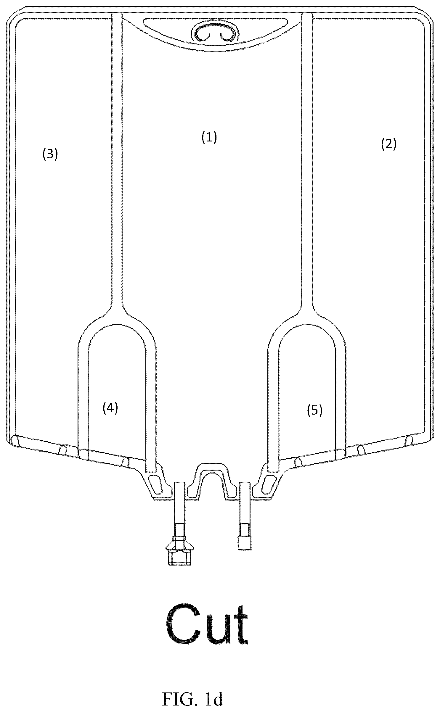 Patent US12350236 Figure 4 – Multi-chamber bag for parenteral nutrition solutions