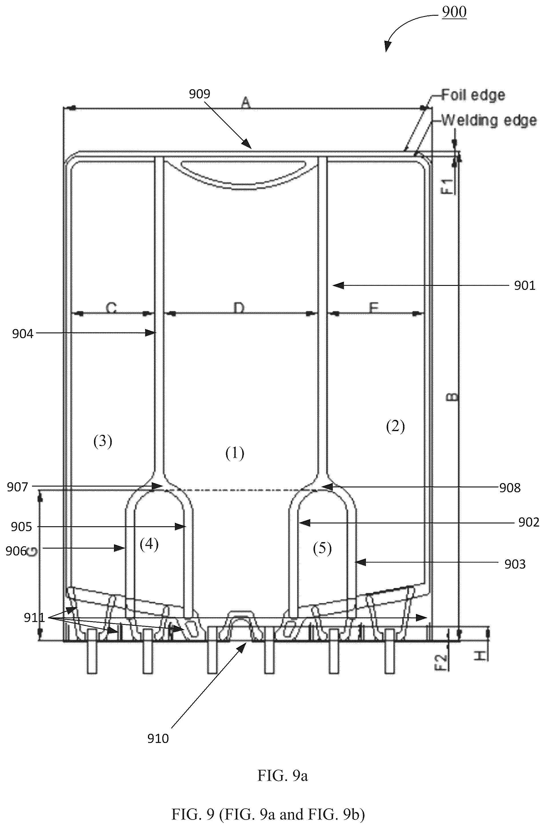 Patent US12350236 Figure 13 – Multi-chamber bag for parenteral nutrition solutions