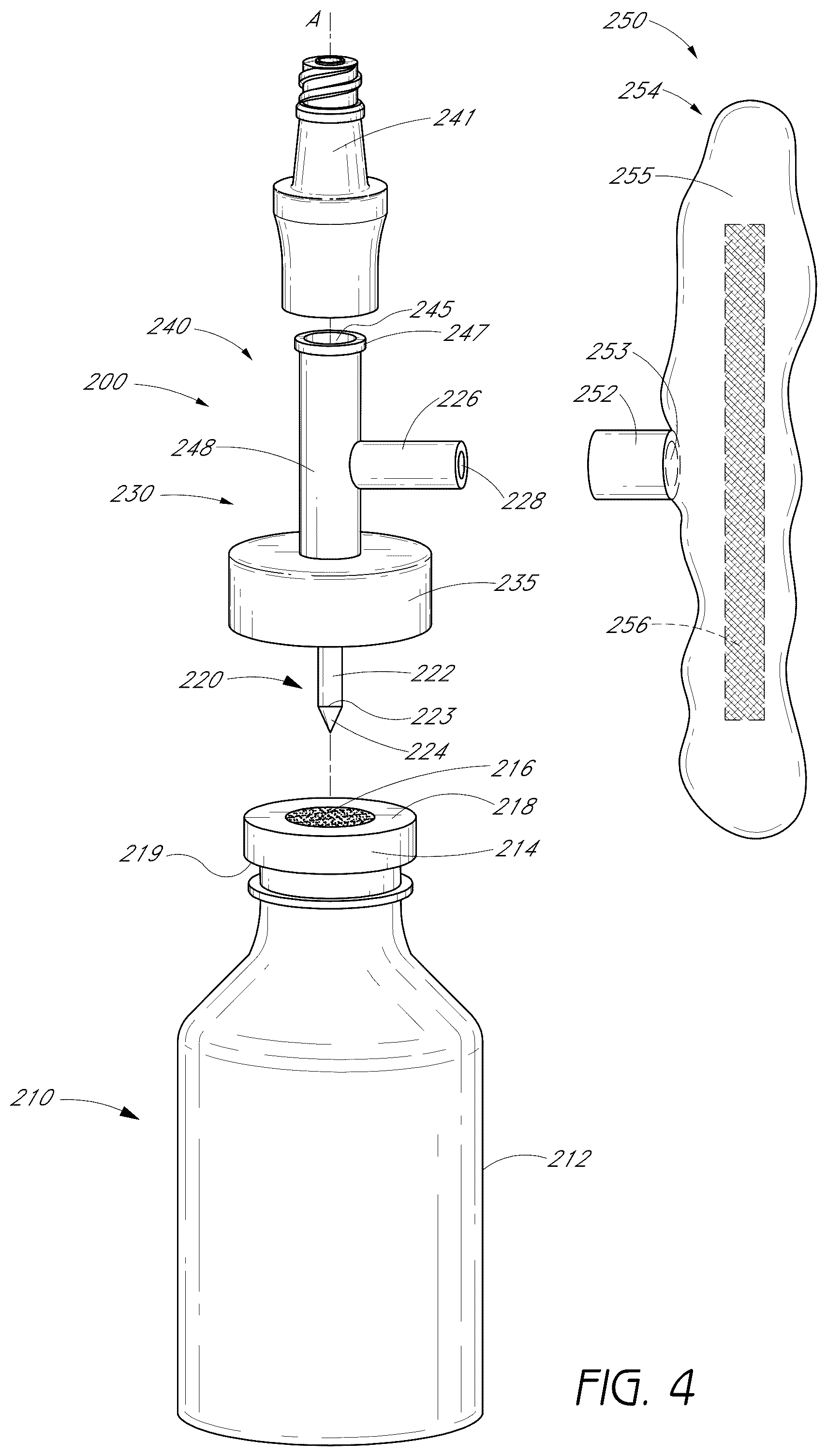 Patent US12350237 Figure 5 – Pressure-regulating vial adaptors
