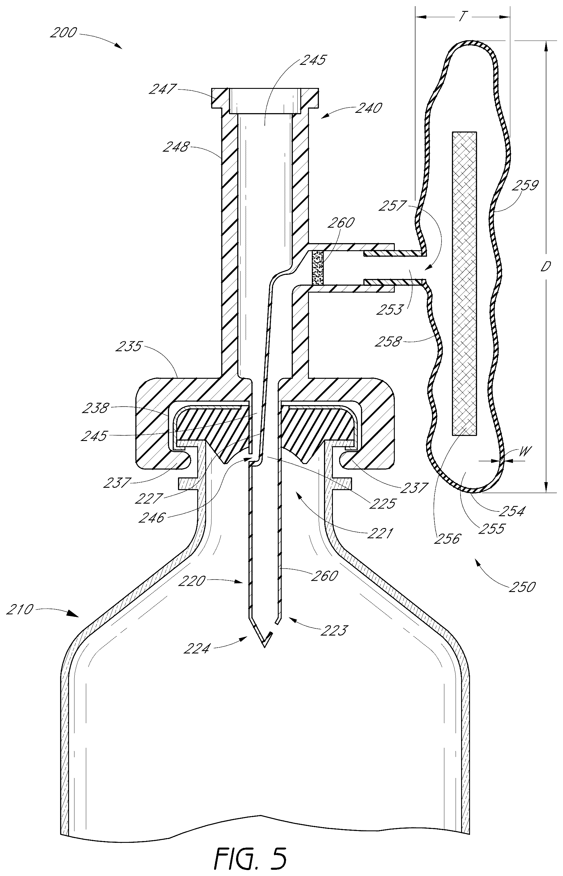 Patent US12350237 Figure 6 – Pressure-regulating vial adaptors