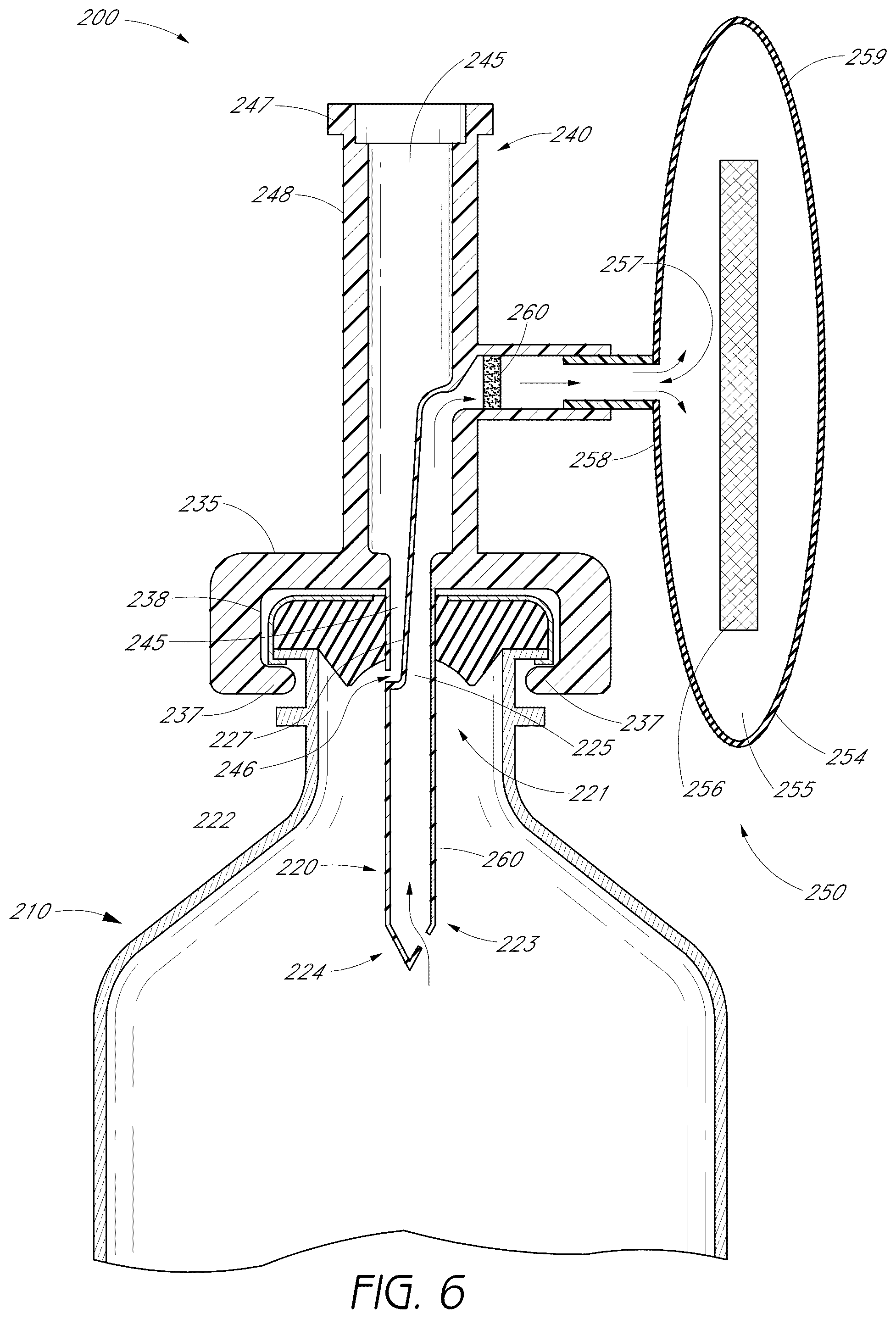 Patent US12350237 Figure 7 – Pressure-regulating vial adaptors