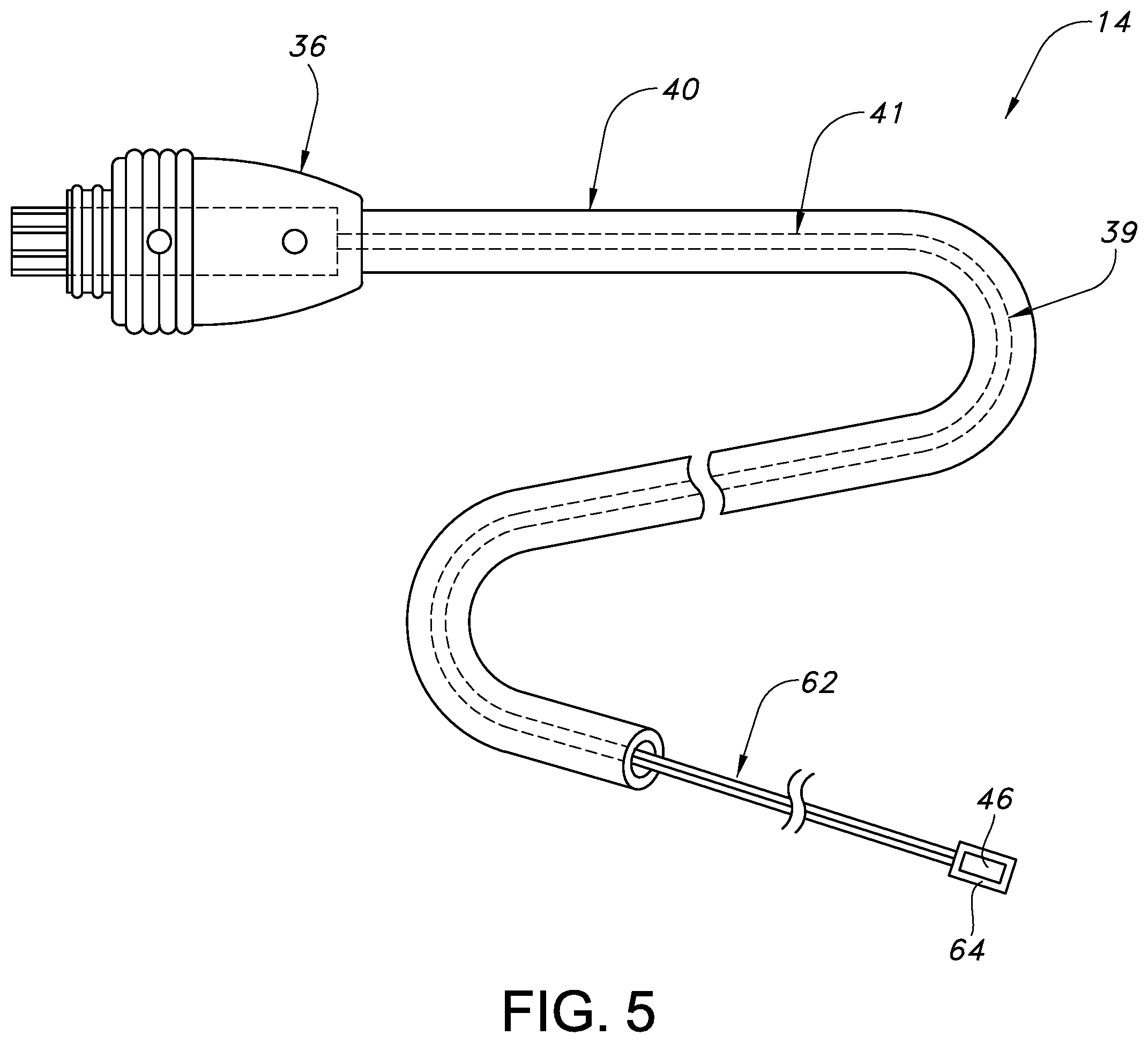 Patent US12350238 Figure 5 – System and method for real-time humidity and temperature sensing to verify proper nasogastric tube placement