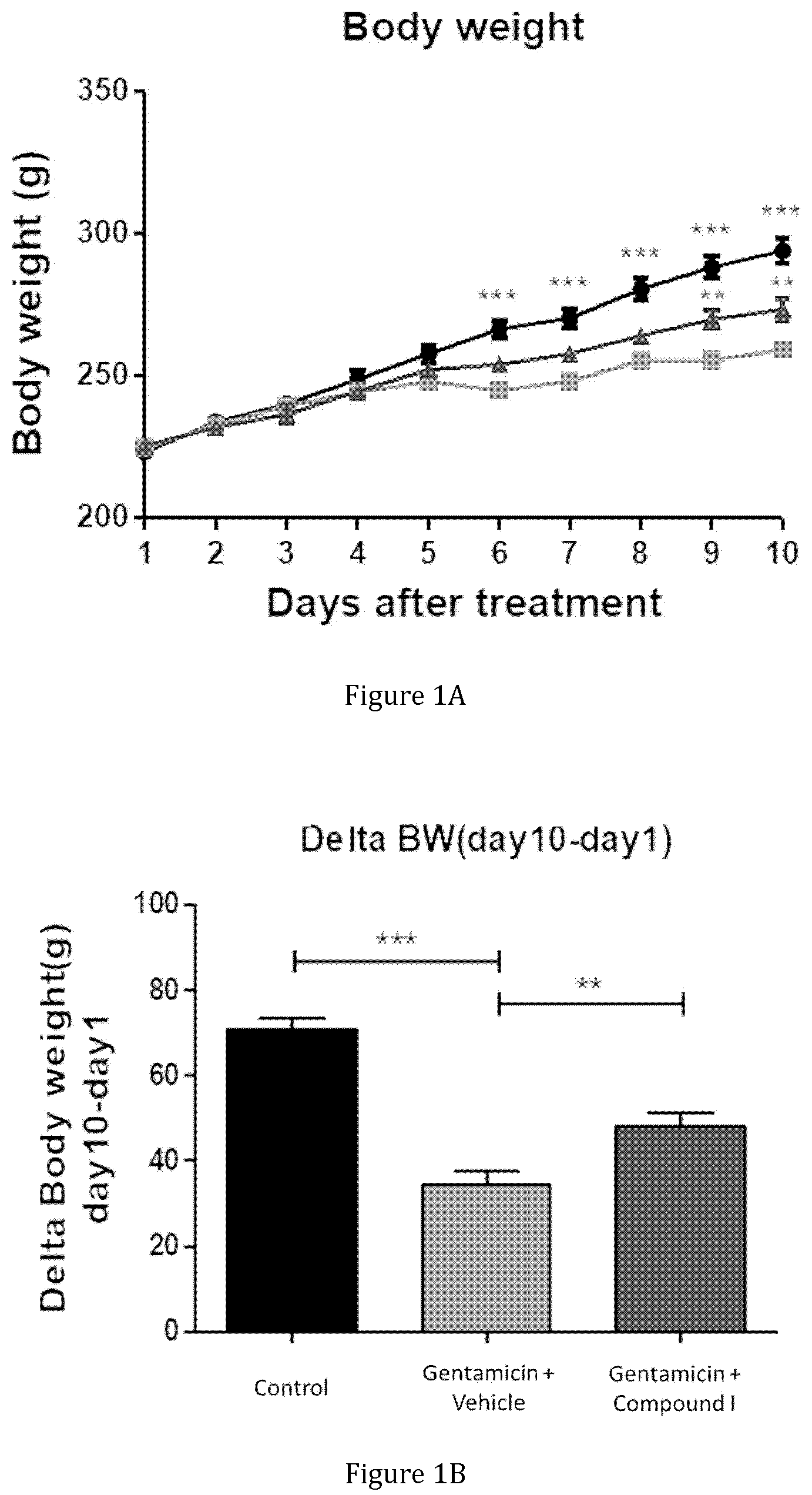 Patent US12350310 Figure 1 – Treatment and prevention of nephrotoxin-induced kidney injuries