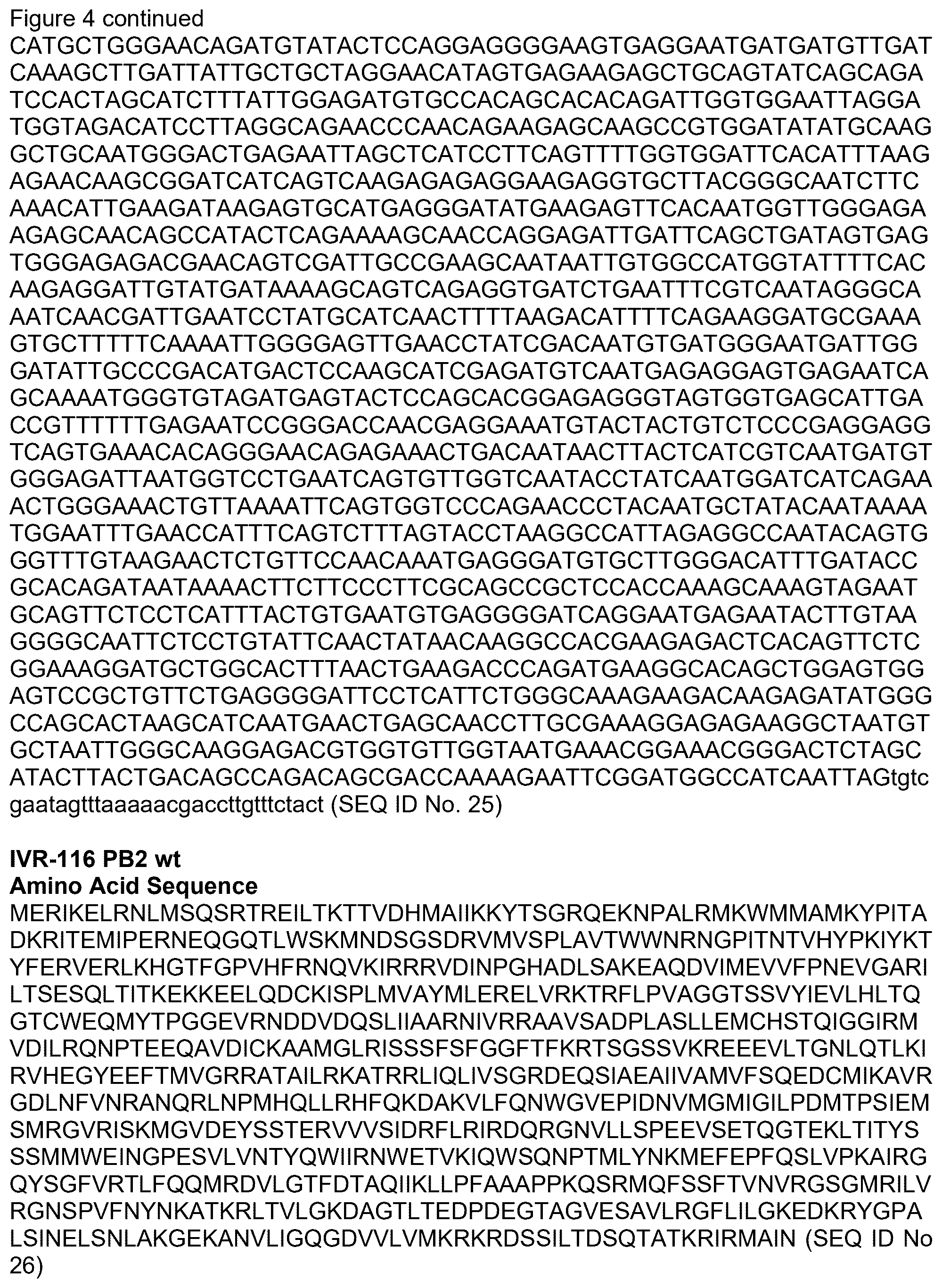 Patent US12350325 Figure 13 – Recombinant high growth rate influenza virus comprising mutations in M1, NS2, and PB2