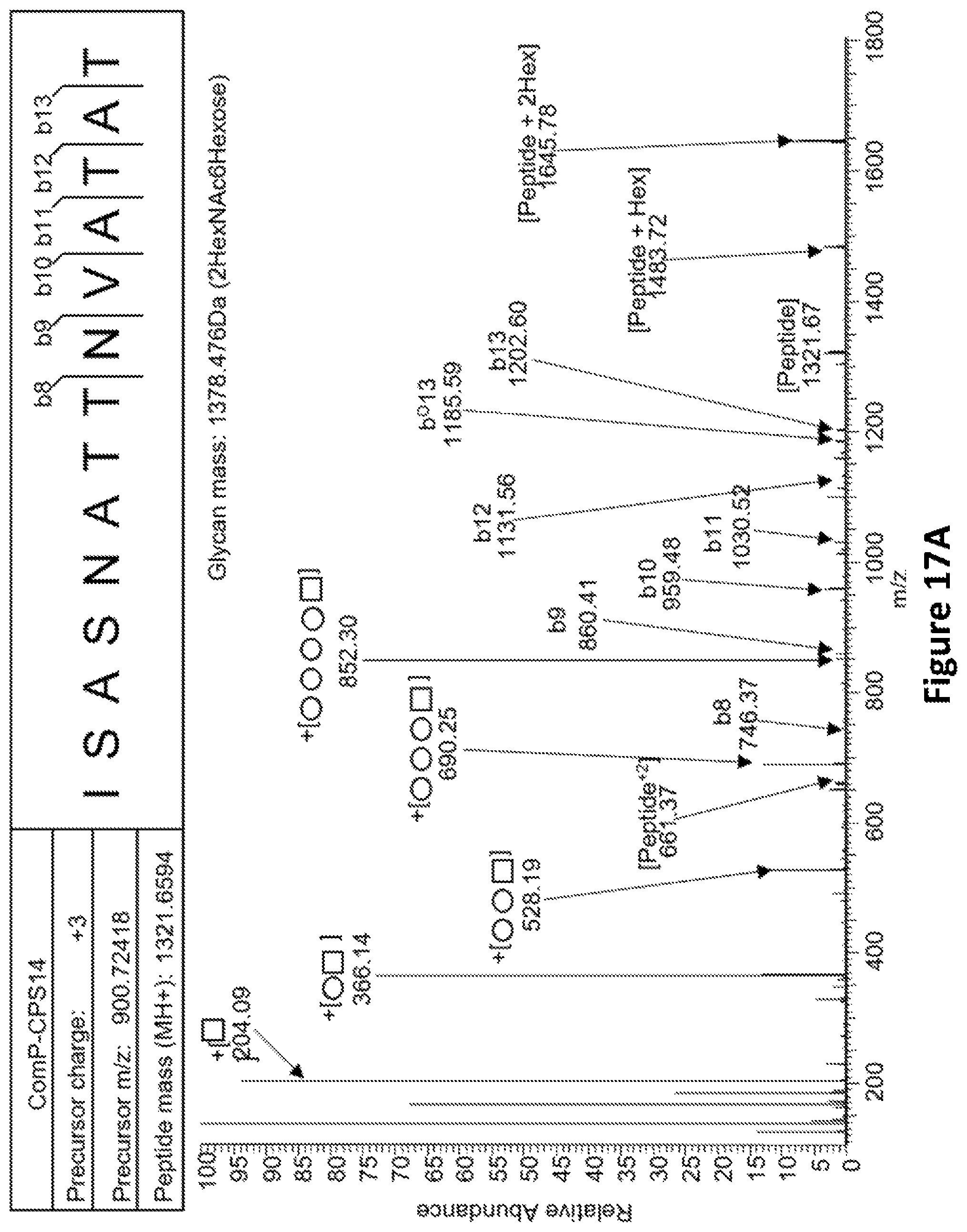 Patent US12350342 Figure 18 – O-linked glycosylation recognition motifs
