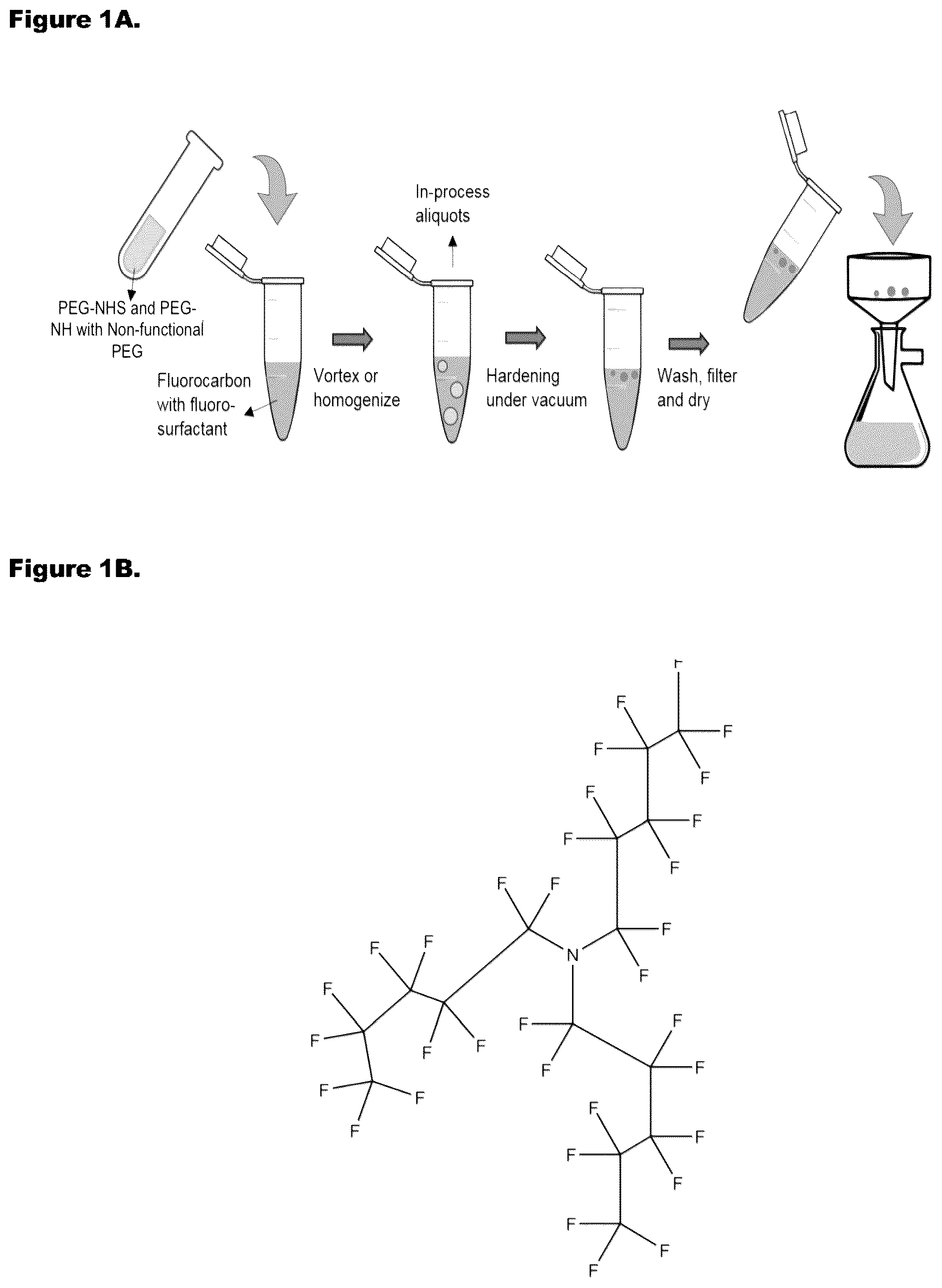 Patent US12350374 Figure 1 – Fabrication of protein-encapsulating microgels