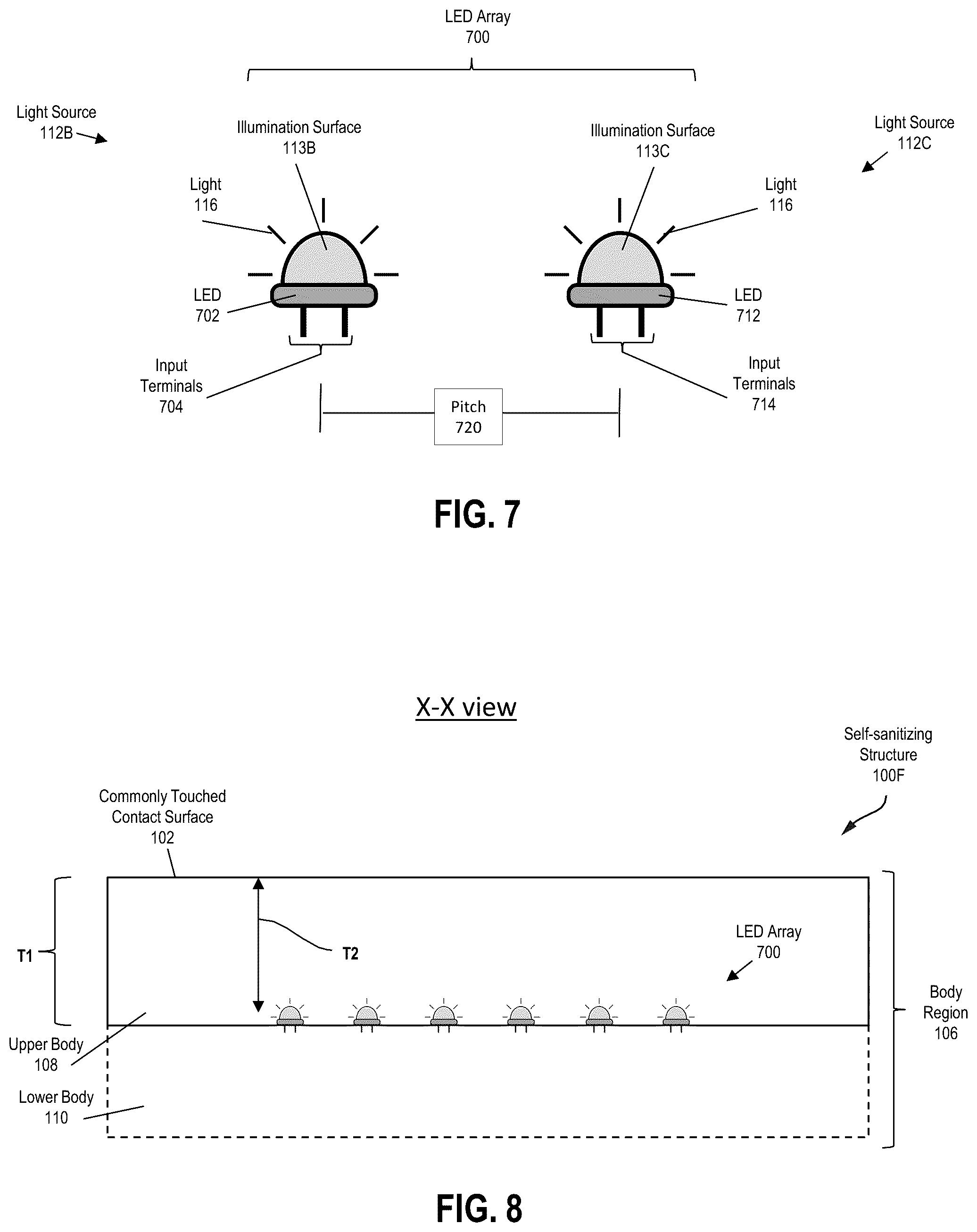 Patent US12350386 Figure 14 – Self-sanitizing structure for automatically neutralizing infectious agents on the structure's commonly touched surfaces