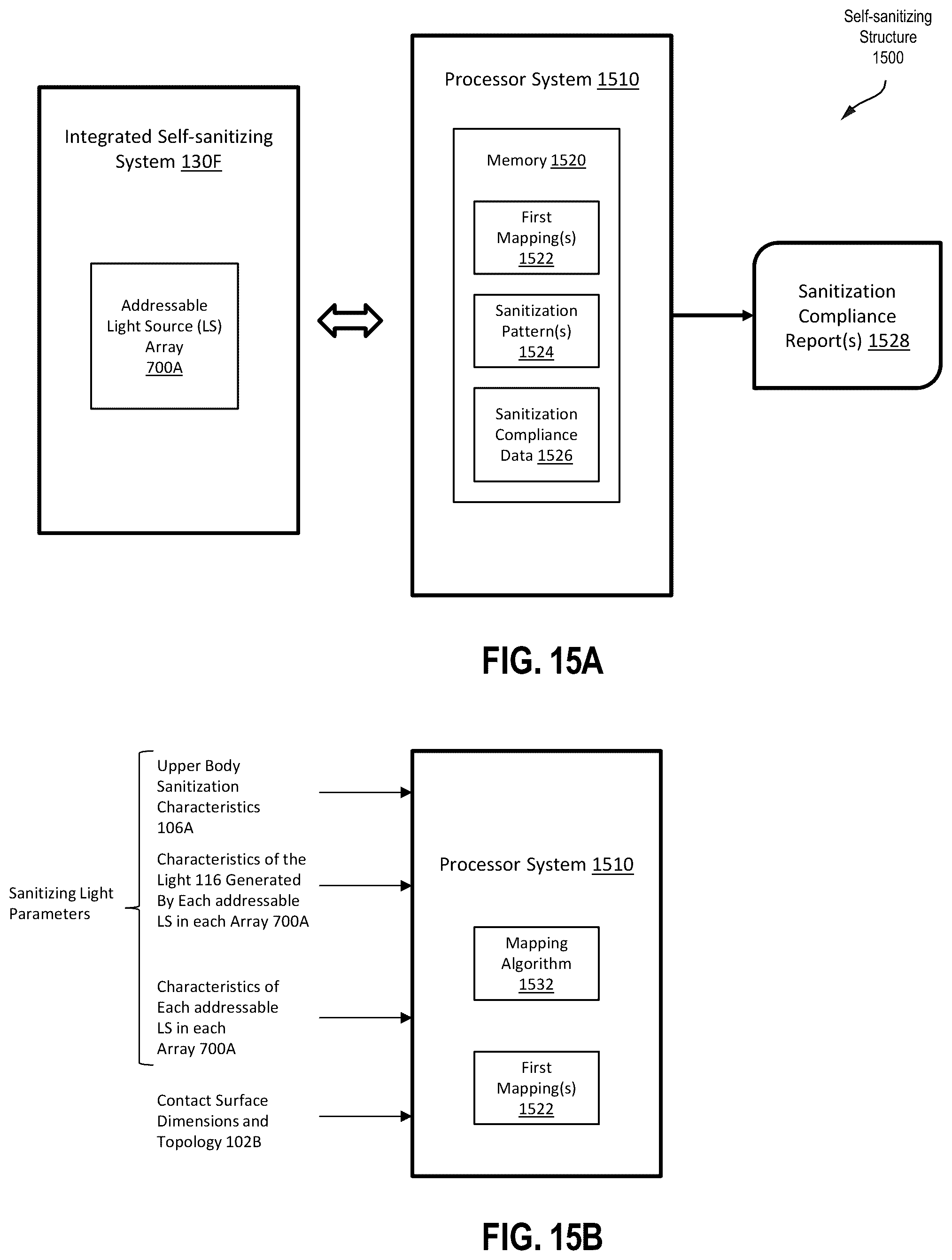 Patent US12350386 Figure 17 – Self-sanitizing structure for automatically neutralizing infectious agents on the structure's commonly touched surfaces