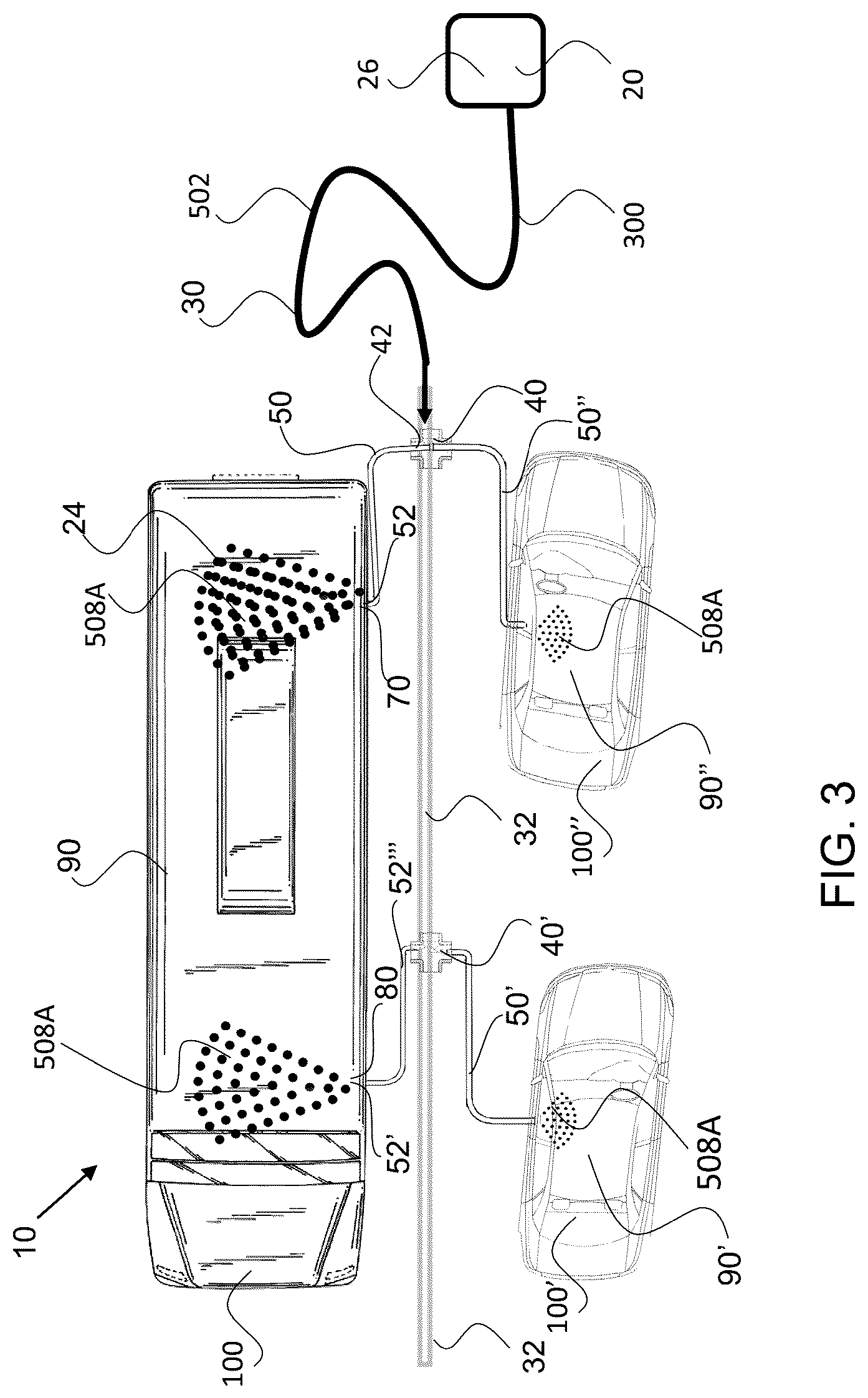Patent US12350394 Figure 3 – Fluid disinfectant dispersant system