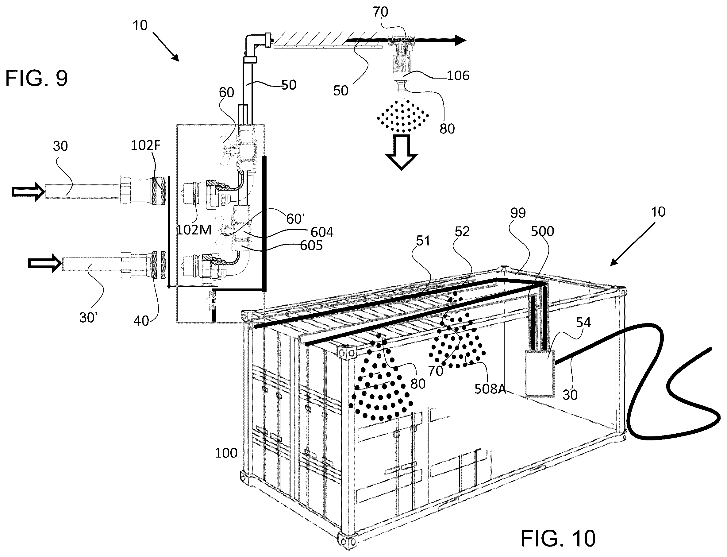 Patent US12350394 Figure 7 – Fluid disinfectant dispersant system