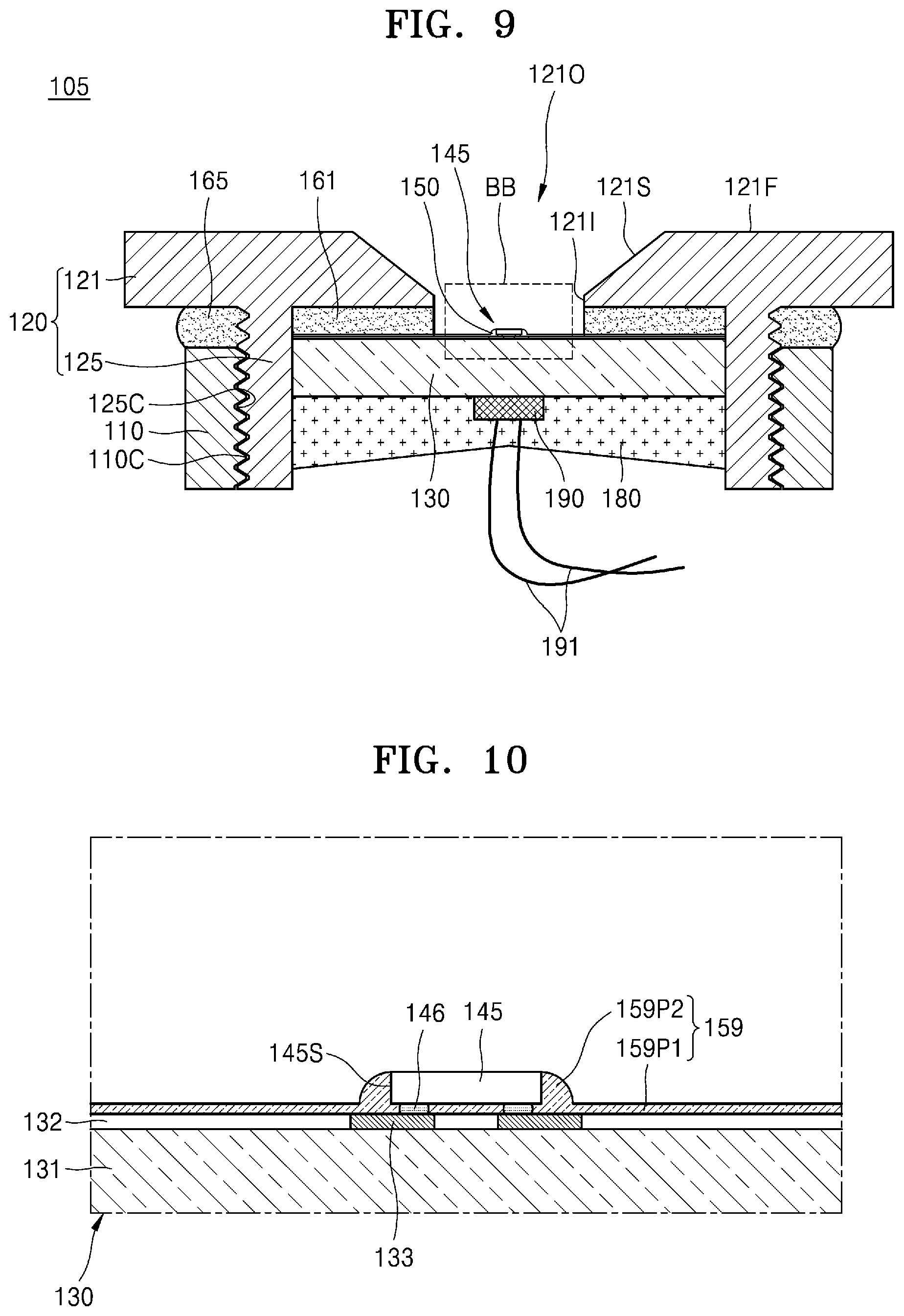 Patent US12350411 Figure 15 – Ultraviolet (UV) light source including light-emitting diode (LED) package with waterproof coating layer