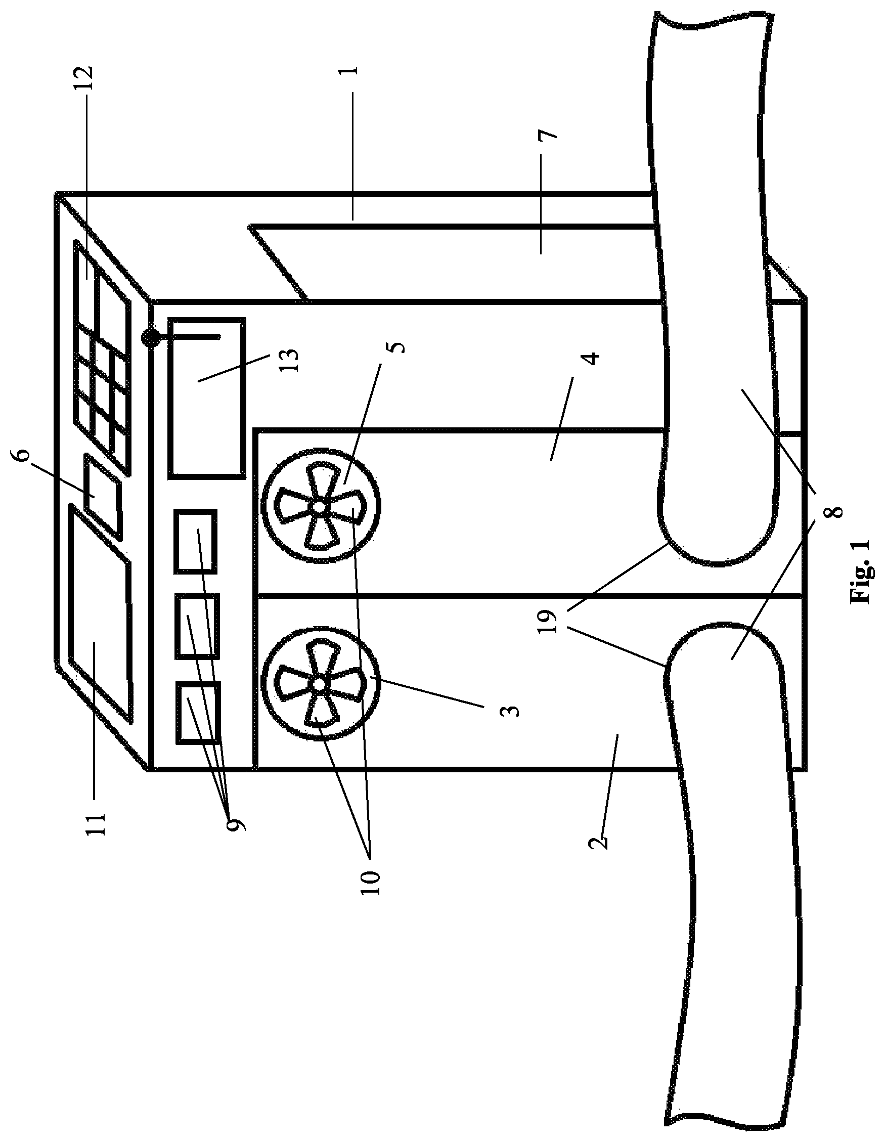 Patent US12350412 Figure 1 – Device for creating a healthy microclimate