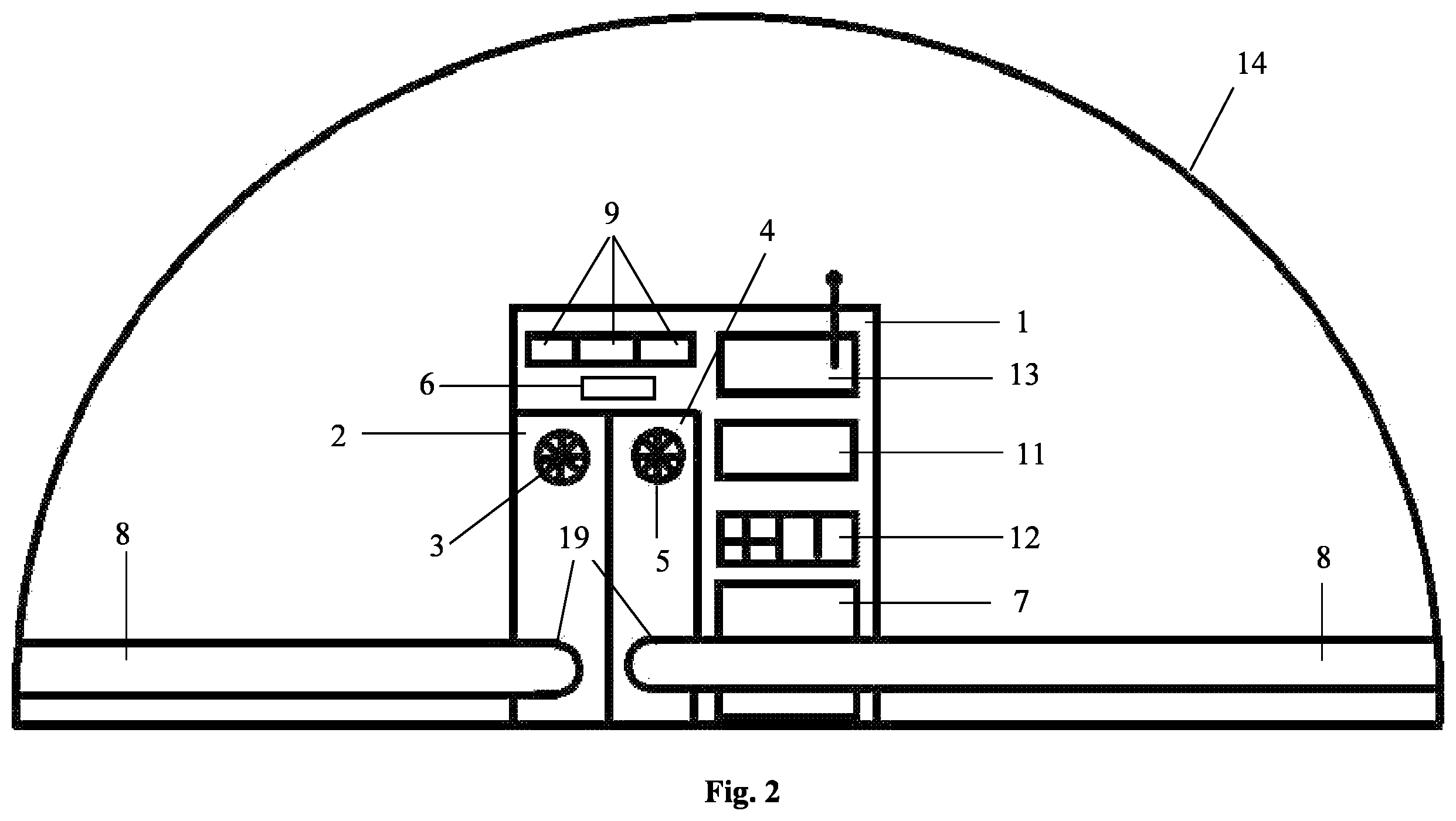 Patent US12350412 Figure 2 – Device for creating a healthy microclimate