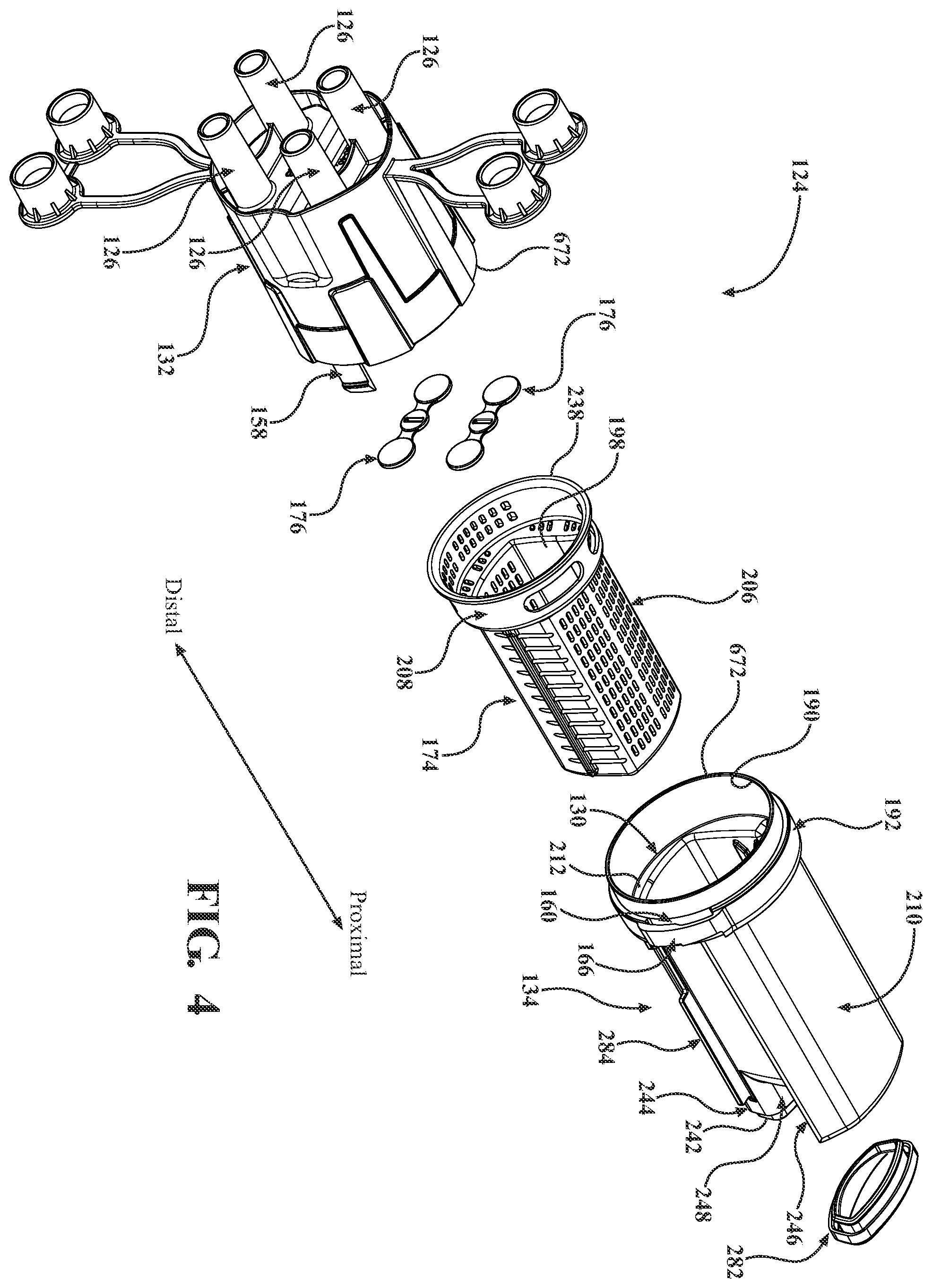 Patent US12350418 Figure 4 – Manifold for a medical waste collection system