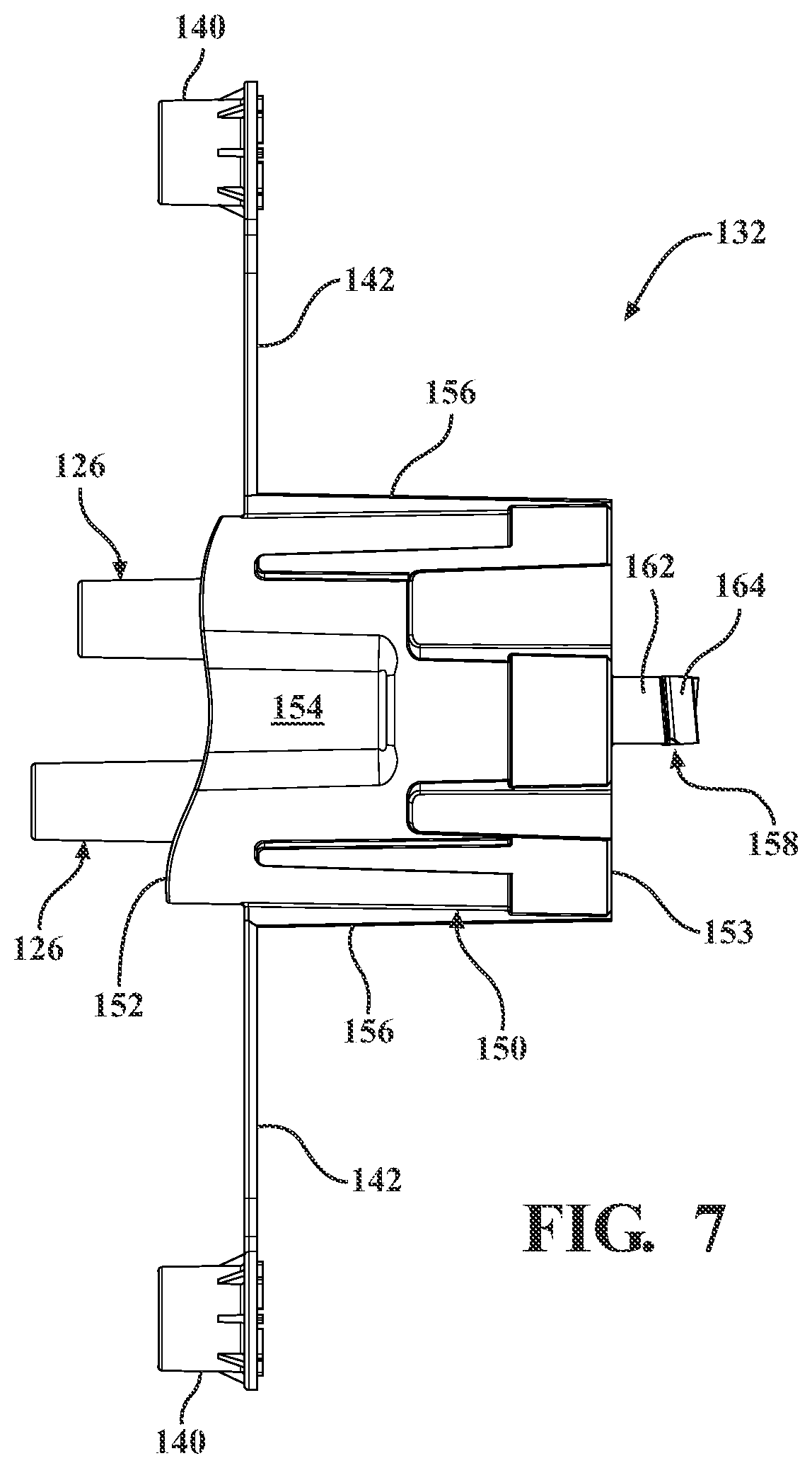 Patent US12350418 Figure 6 – Manifold for a medical waste collection system