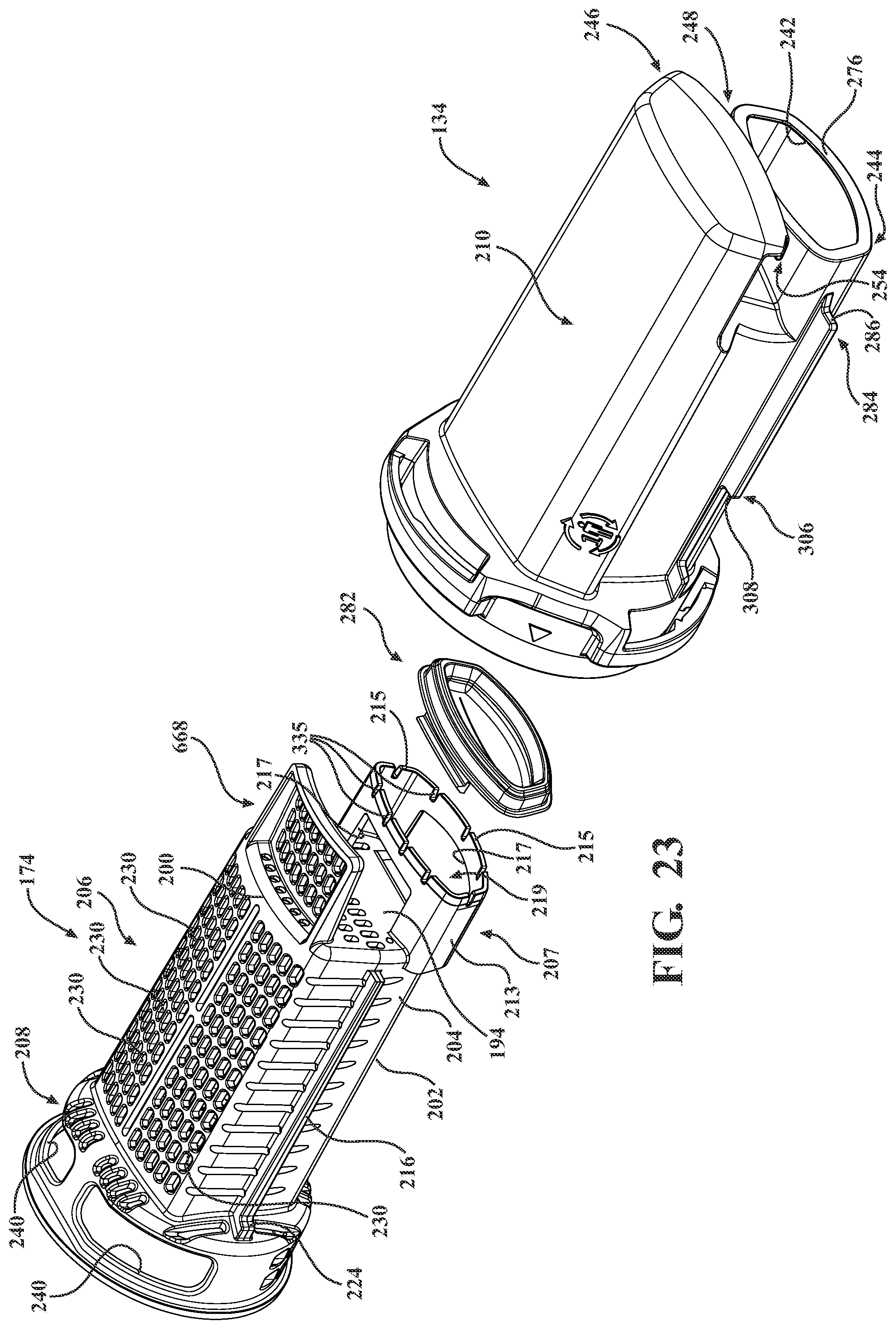Patent US12350418 Figure 19 – Manifold for a medical waste collection system