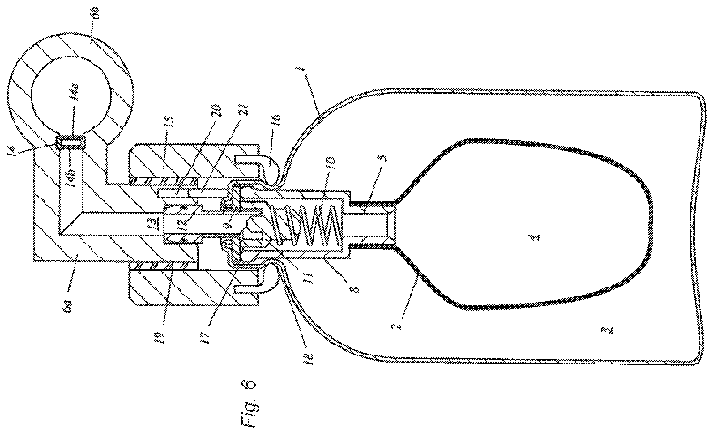 Patent US12350419 Figure 5 – Portable device for administering a physiologically active liquid