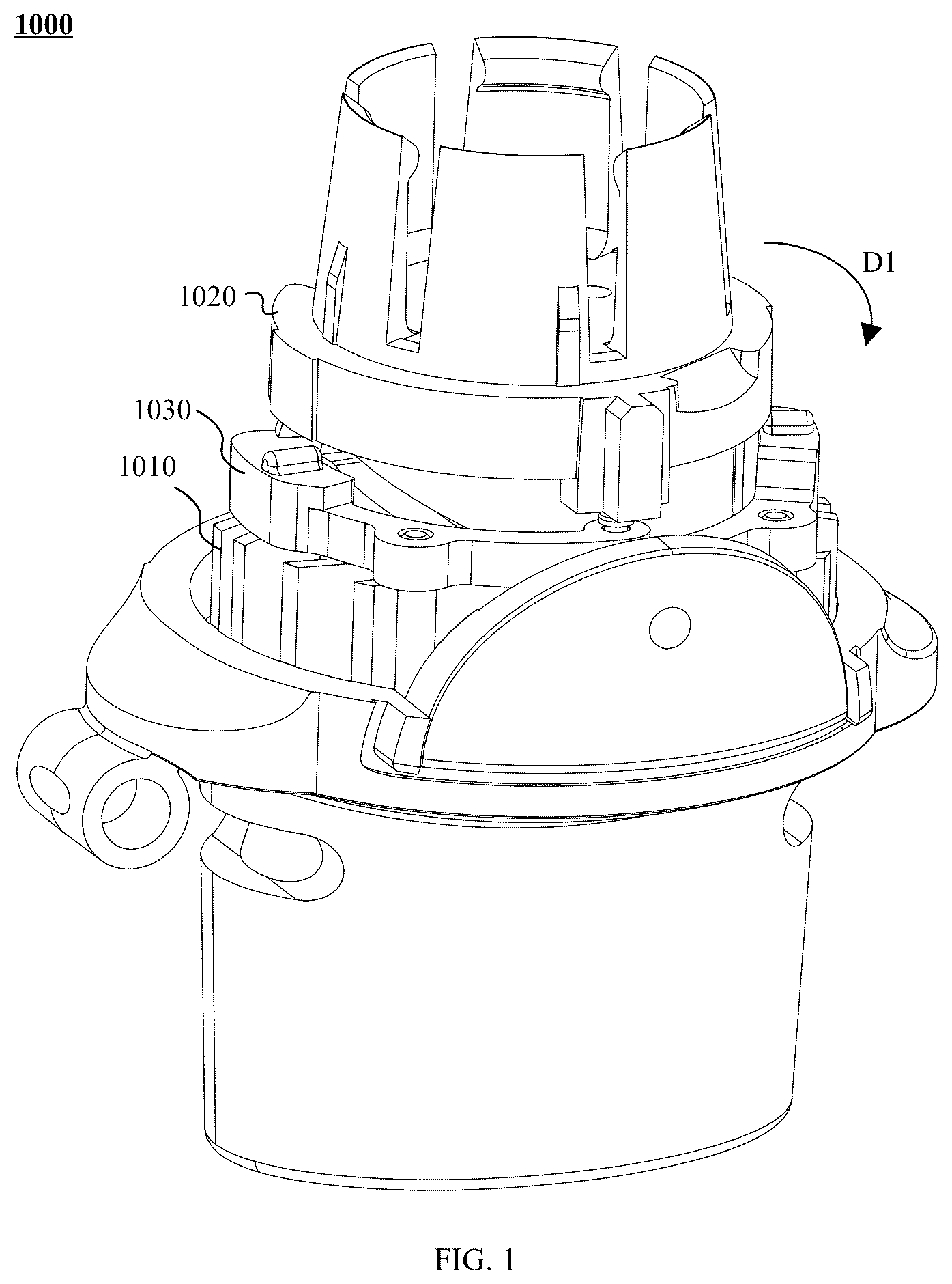 Patent US12350421 Figure 1 – Loading assembly for inhaler and inhaler