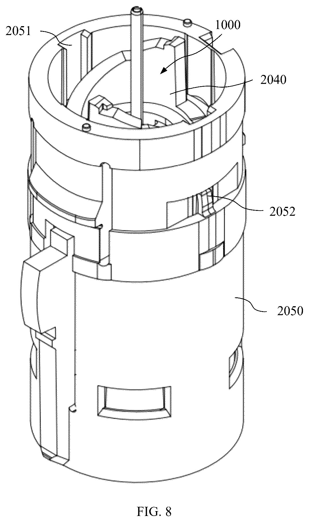 Patent US12350421 Figure 7 – Loading assembly for inhaler and inhaler