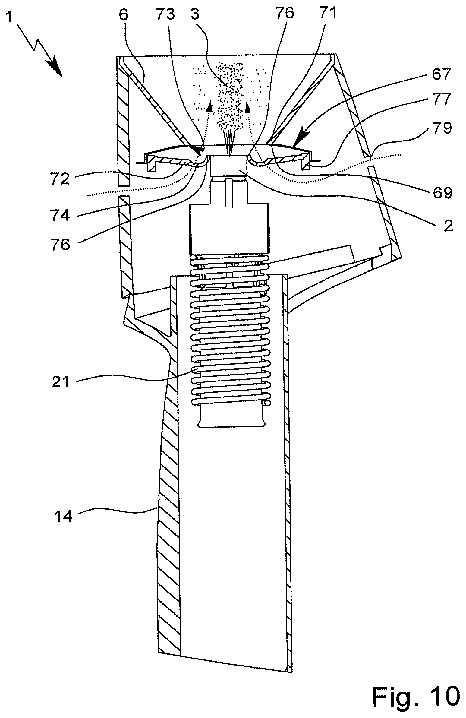 Patent US12350424 Figure 10 – Inhaler