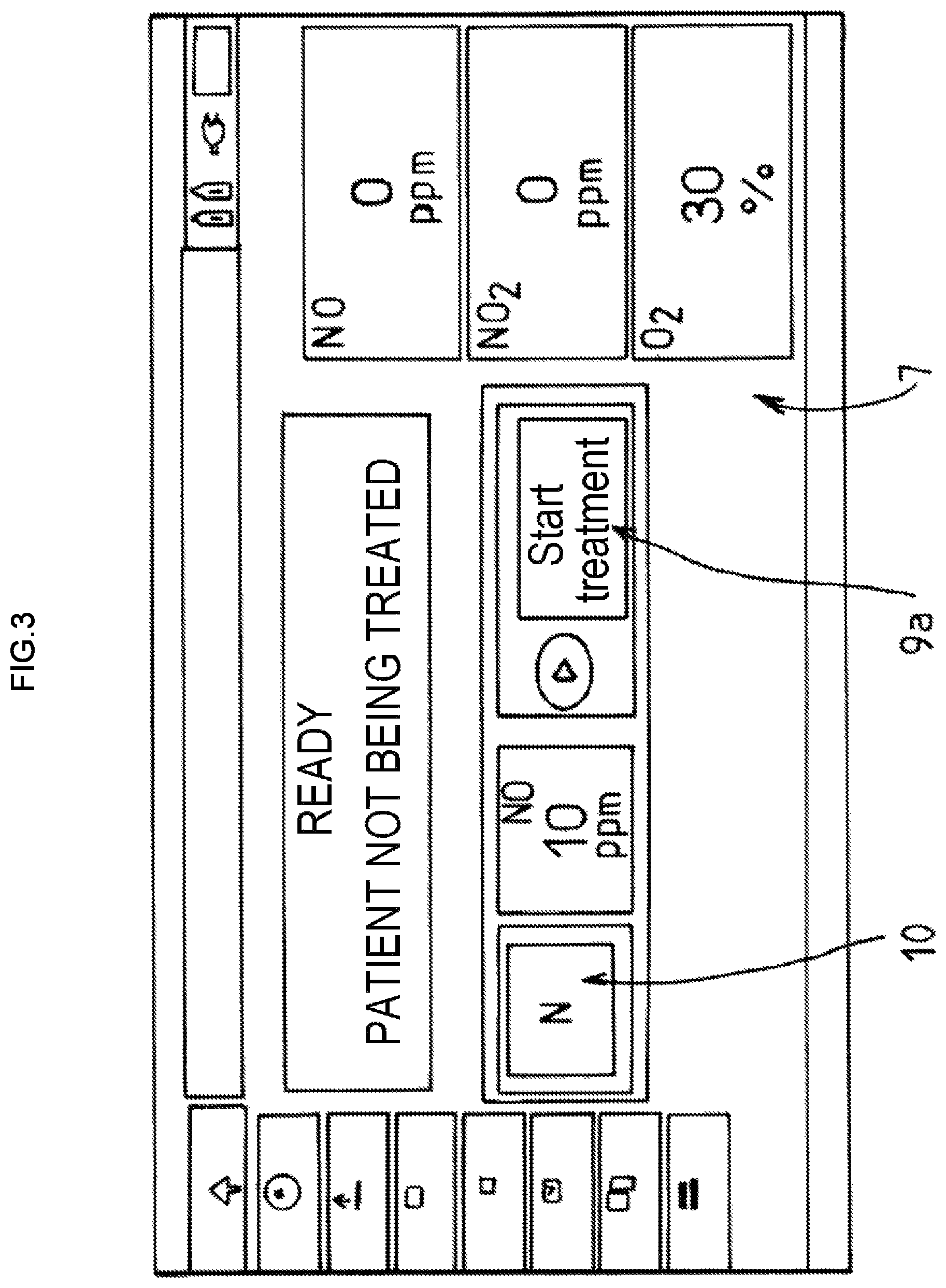 Patent US12350426 Figure 3 – Device for supplying therapeutic gas particularly NO or N 2 O to a patient