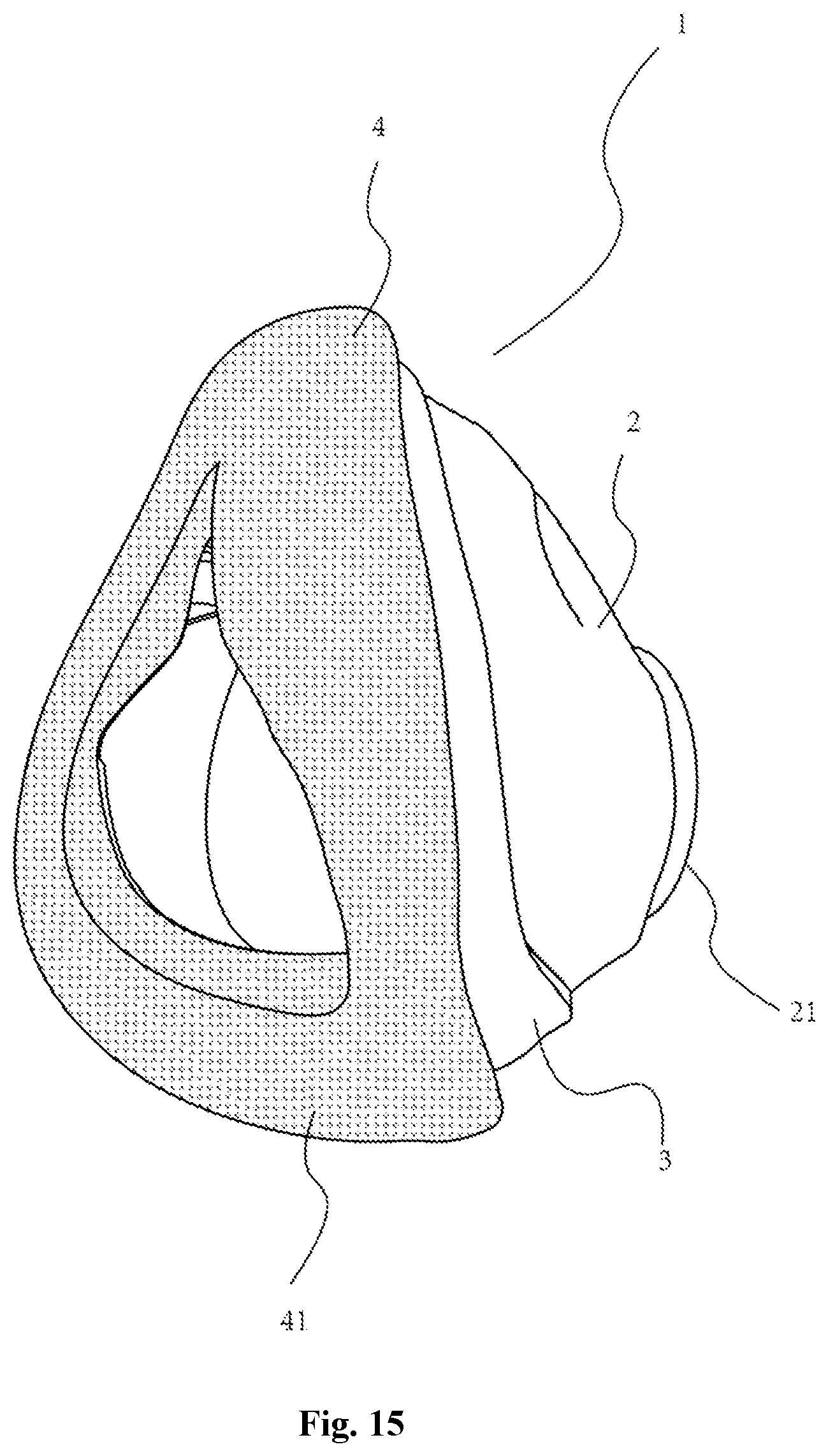 Patent US12350430 Figure 15 – Respiratory mask with good sealing and comfort