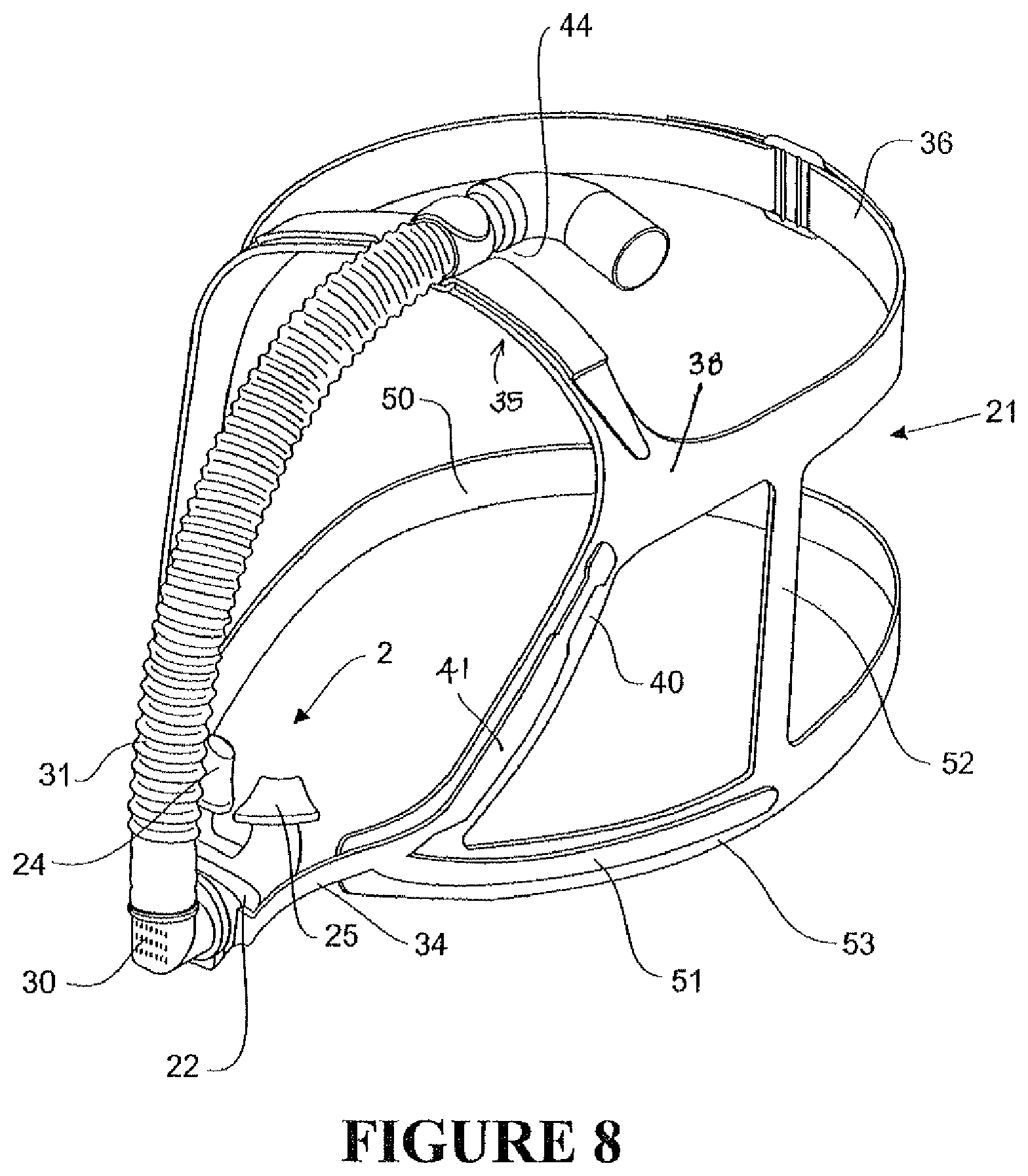 Patent US12350431 Figure 6 – Breathing assistance apparatus