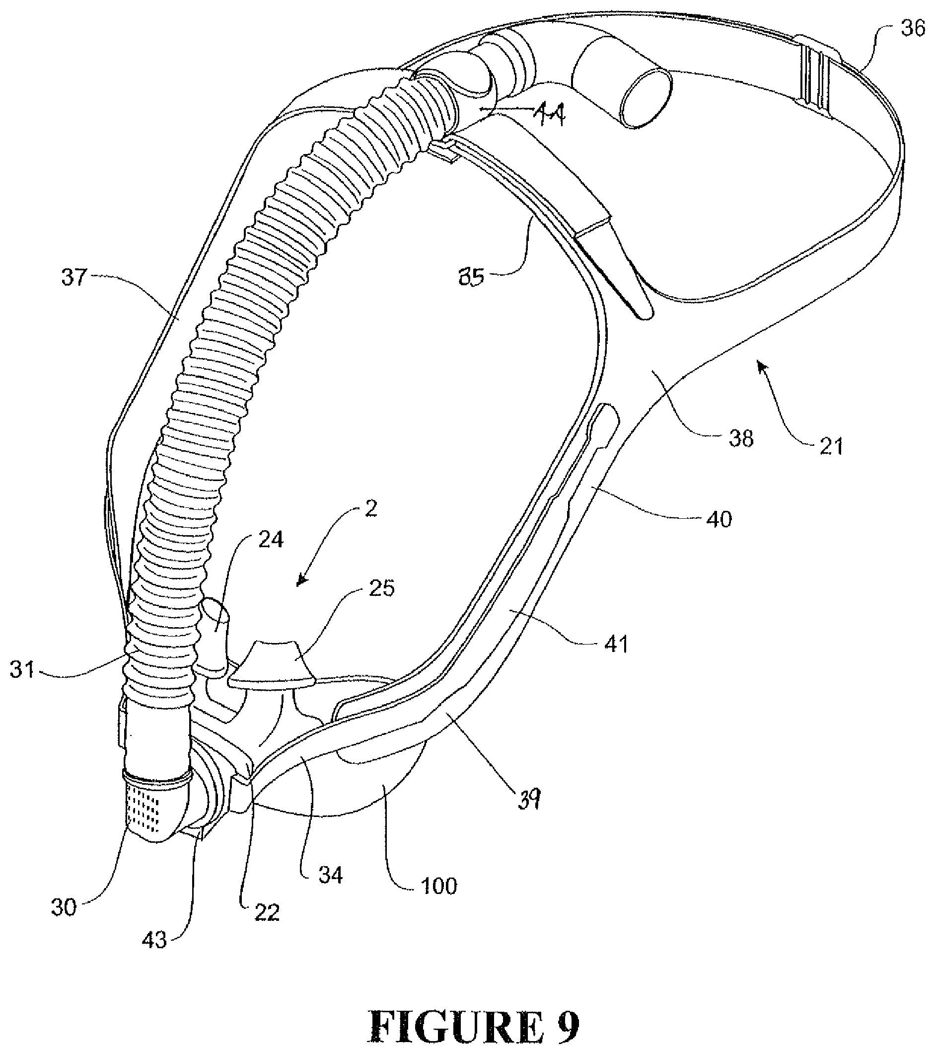 Patent US12350431 Figure 7 – Breathing assistance apparatus