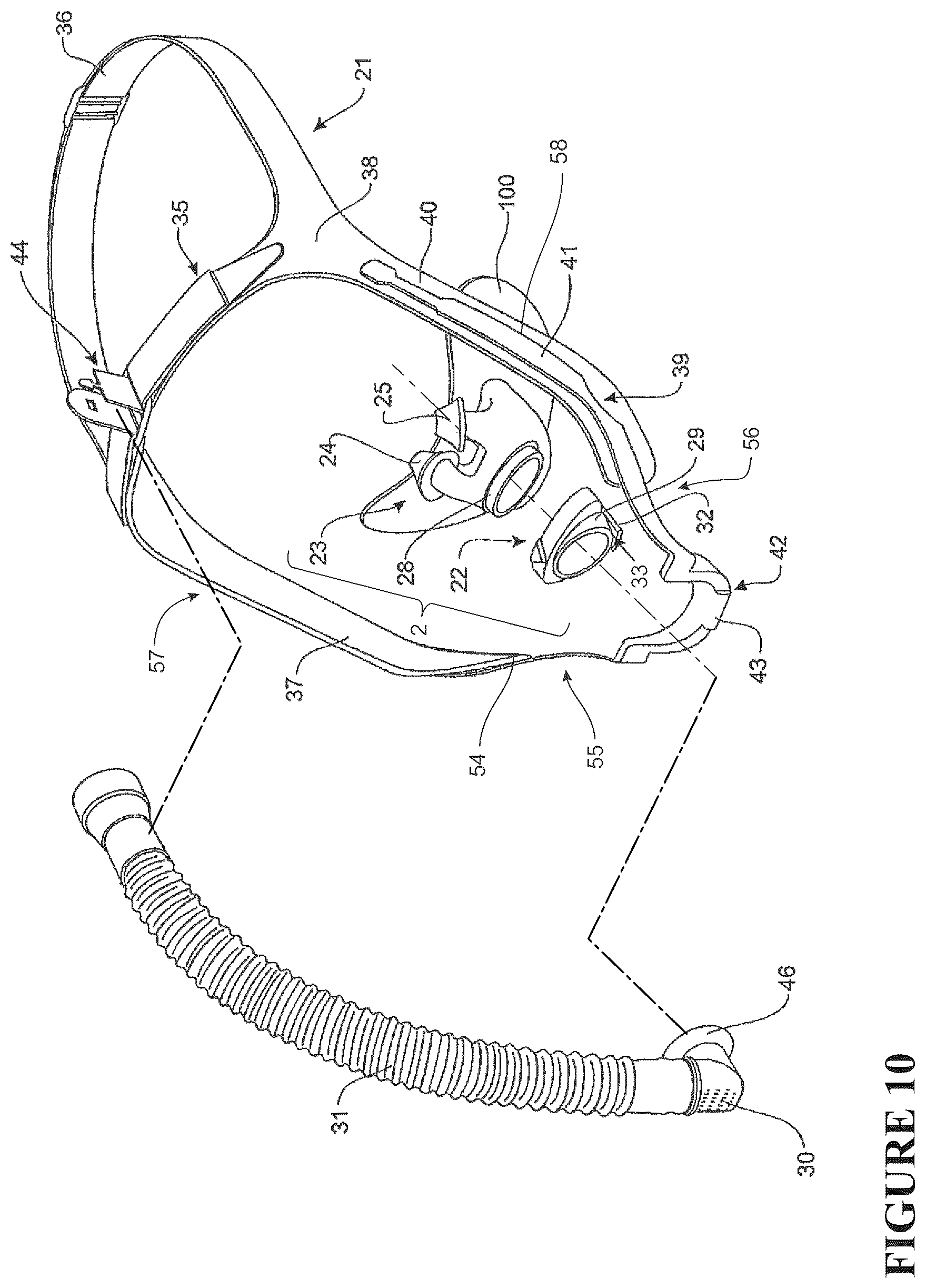 Patent US12350431 Figure 8 – Breathing assistance apparatus