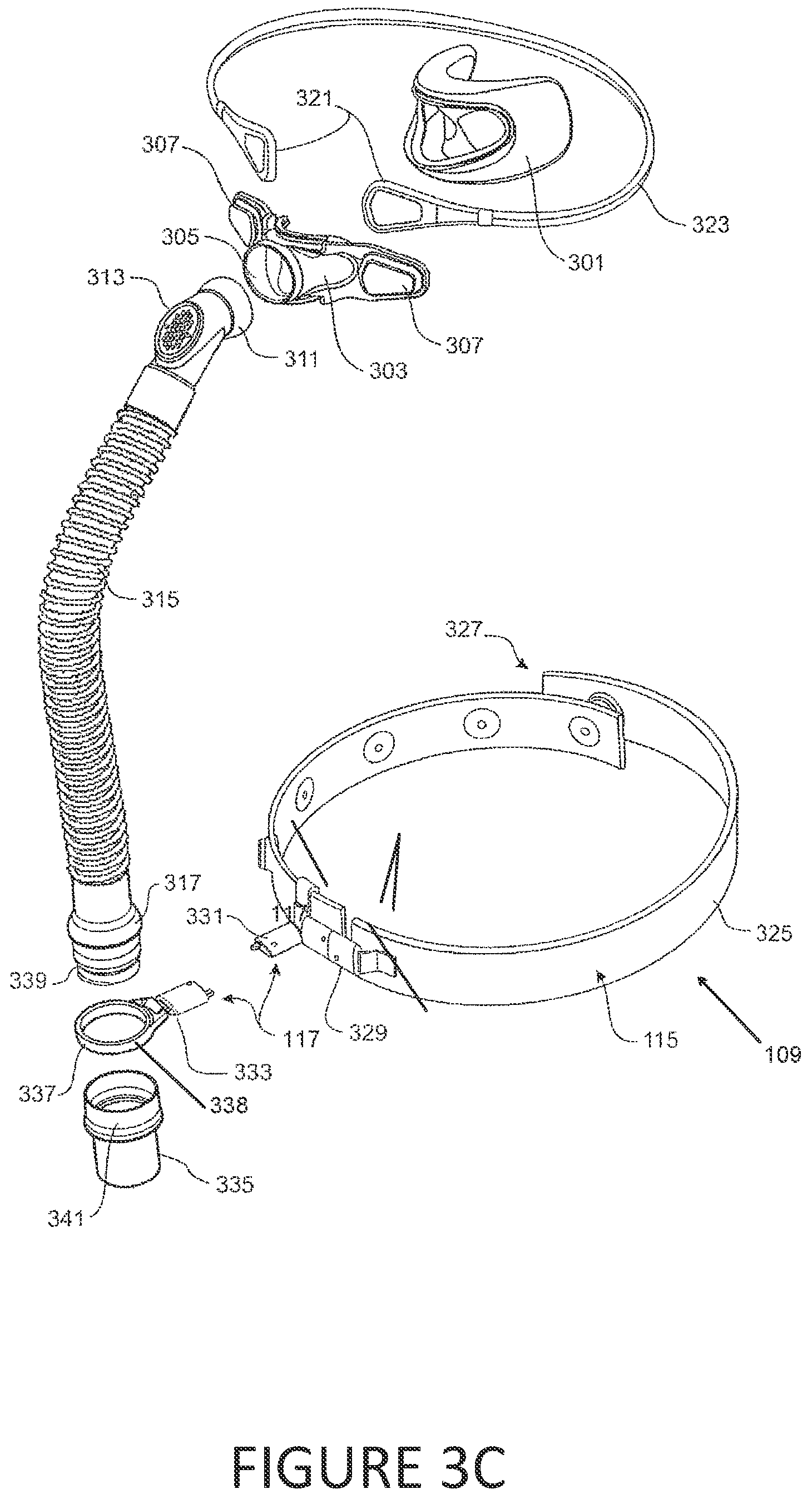 Patent US12350432 Figure 14 – Frame with supporting arms and length adjustable strap