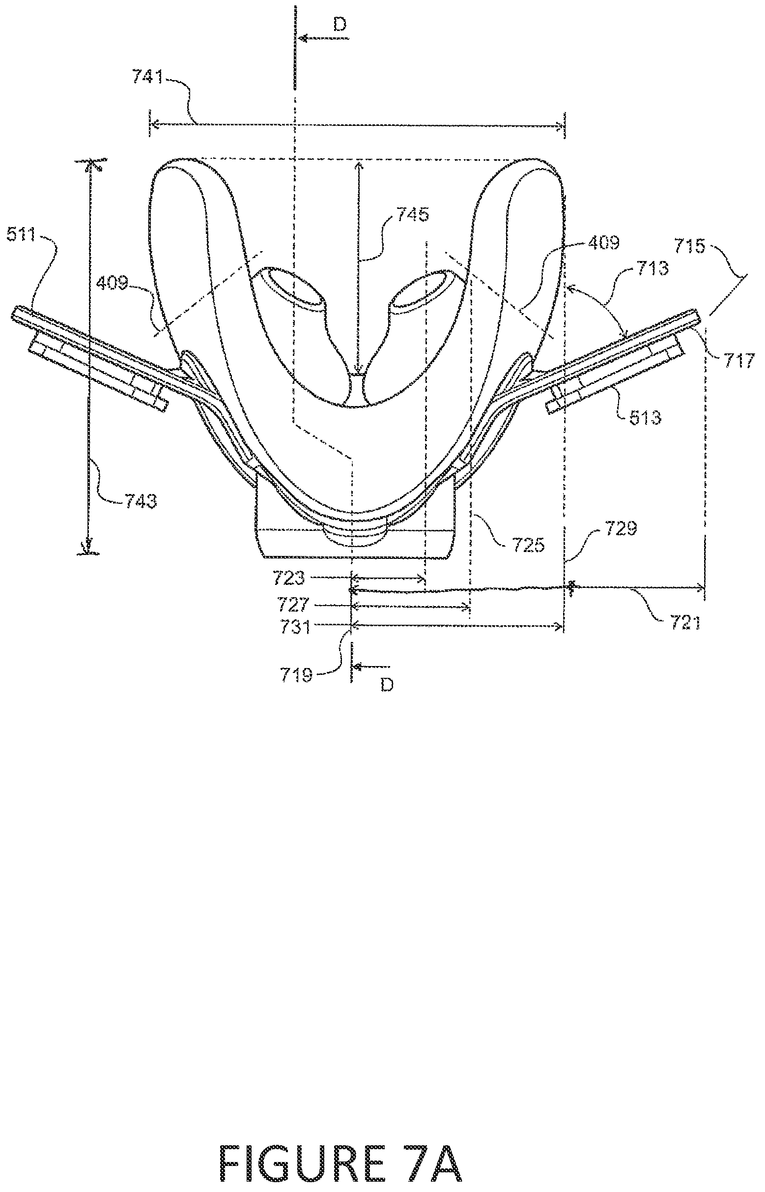 Patent US12350432 Figure 19 – Frame with supporting arms and length adjustable strap