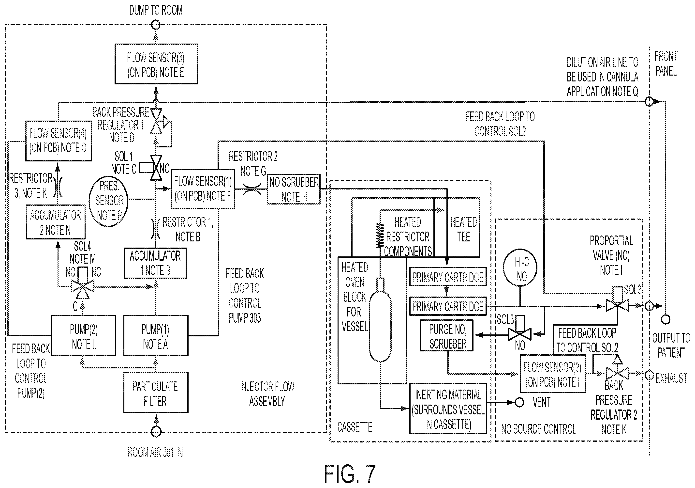 Patent US12350434 Figure 8 – Nitrogen dioxide storage device