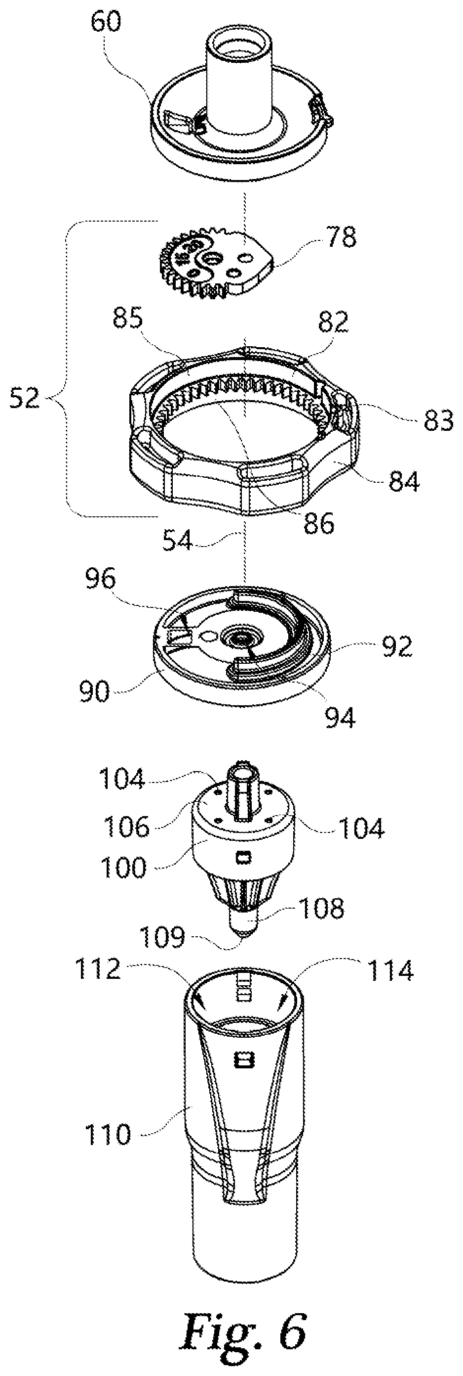 Patent US12350437 Figure 6 – Respiratory device