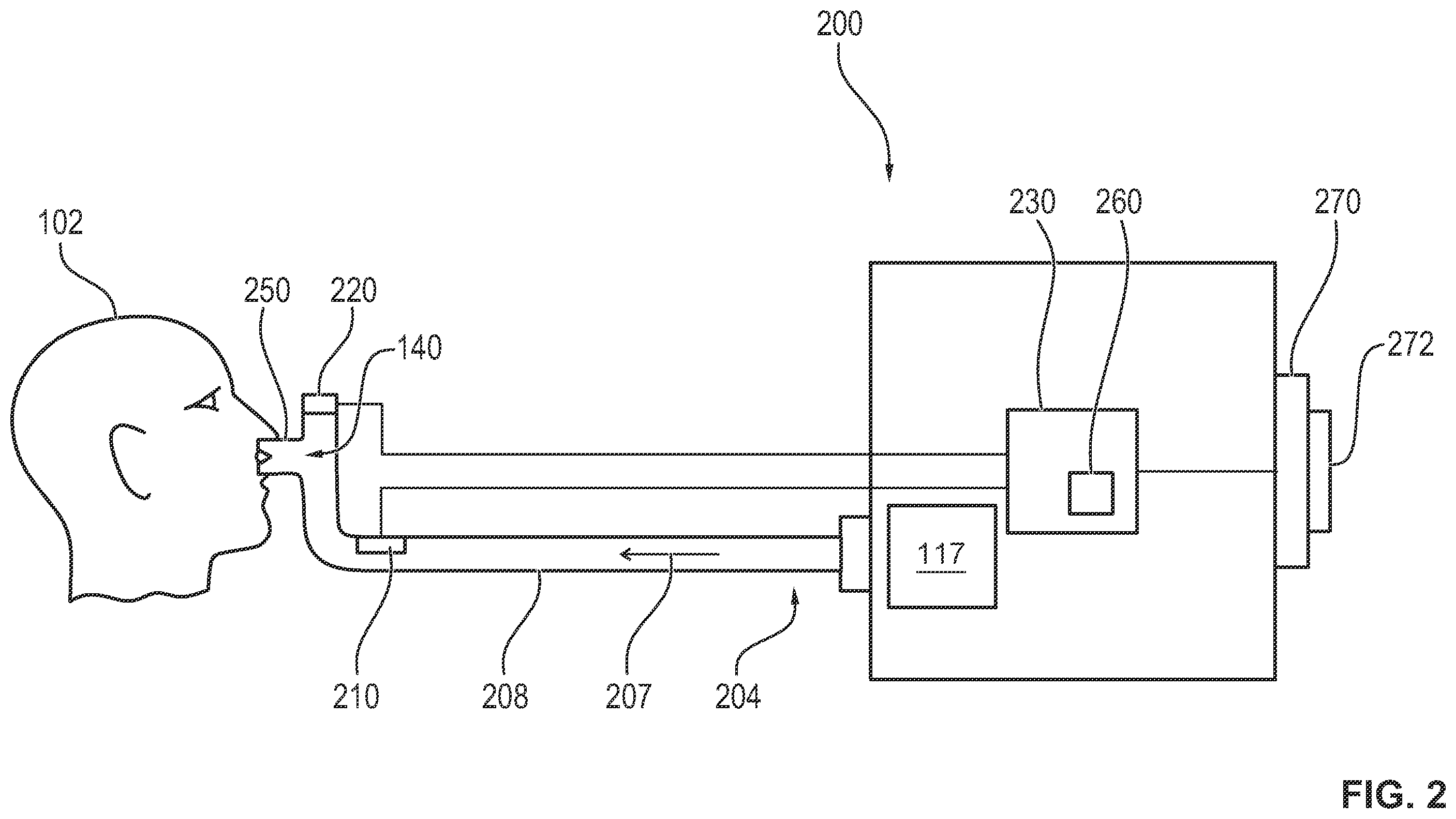 Patent US12350438 Figure 2 – Ventilator for high-flow oxygen therapy