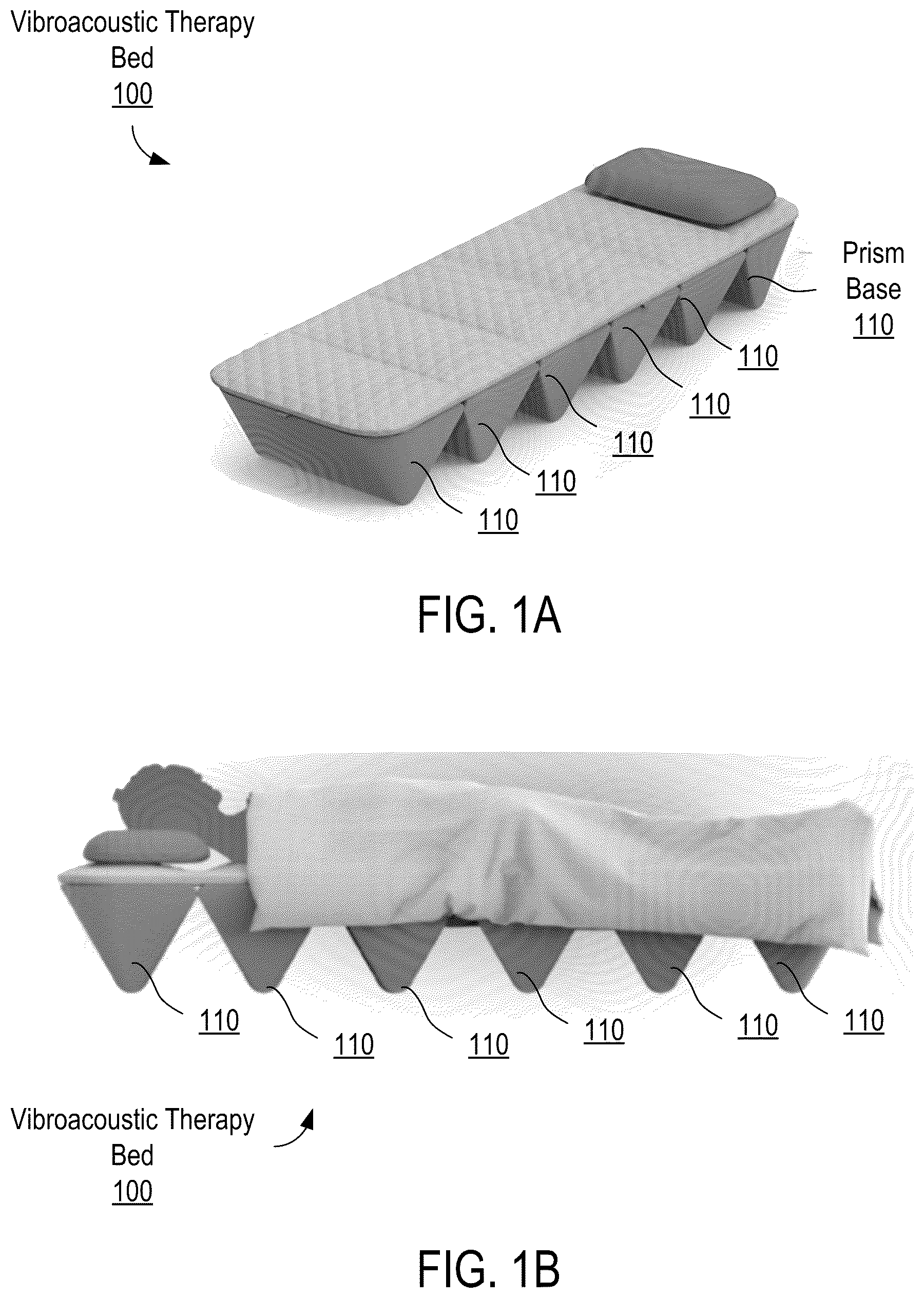 Patent US12350440 Figure 1 – Generating multi-sensory media channels from a base digital waveform for delivery in a vibroacoustic therapy bed
