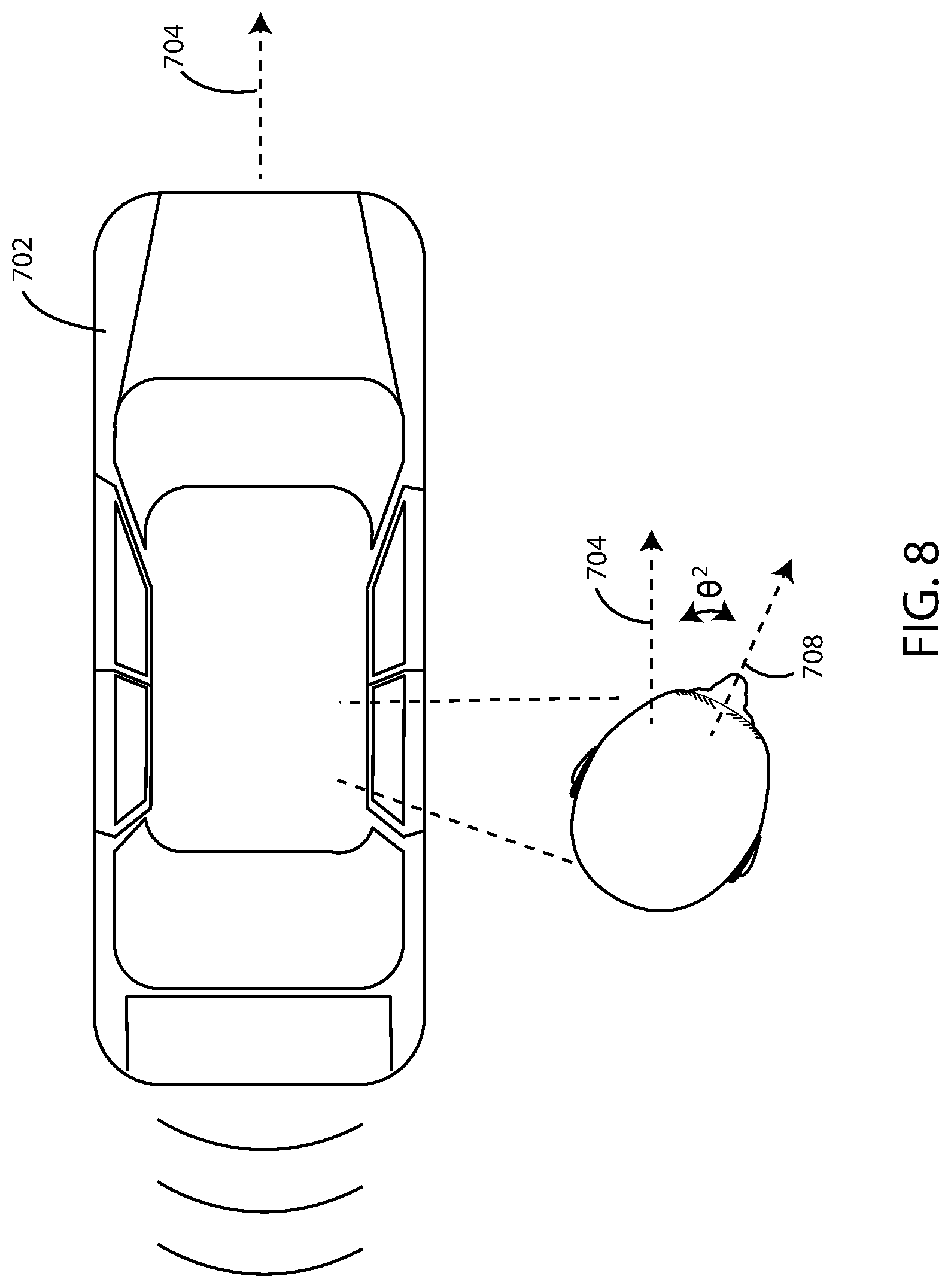 Patent US12350441 Figure 8 – Hearing assistance devices with motion sickness prevention and mitigation features