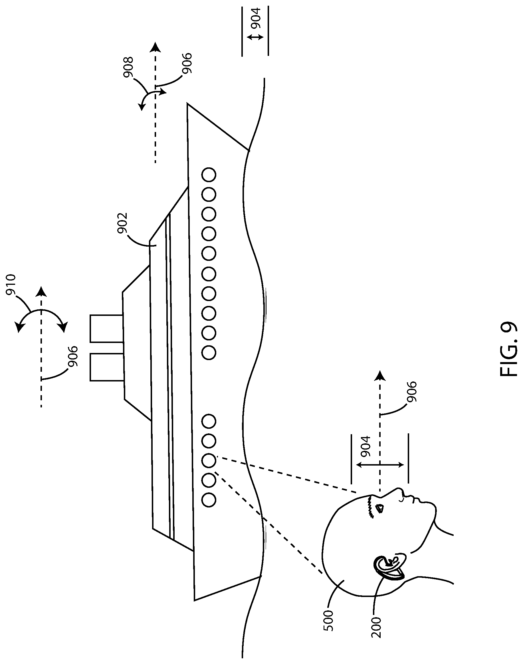 Patent US12350441 Figure 9 – Hearing assistance devices with motion sickness prevention and mitigation features