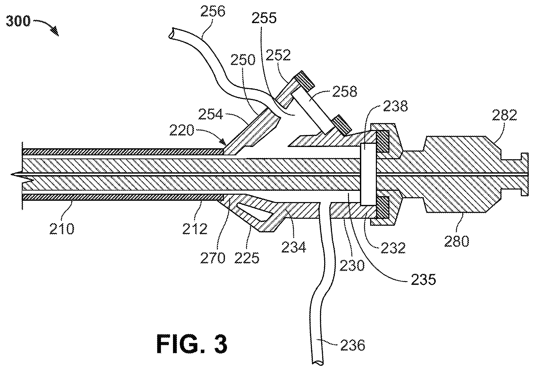 Patent US12350445 Figure 3 – Dual hub introducer sheath