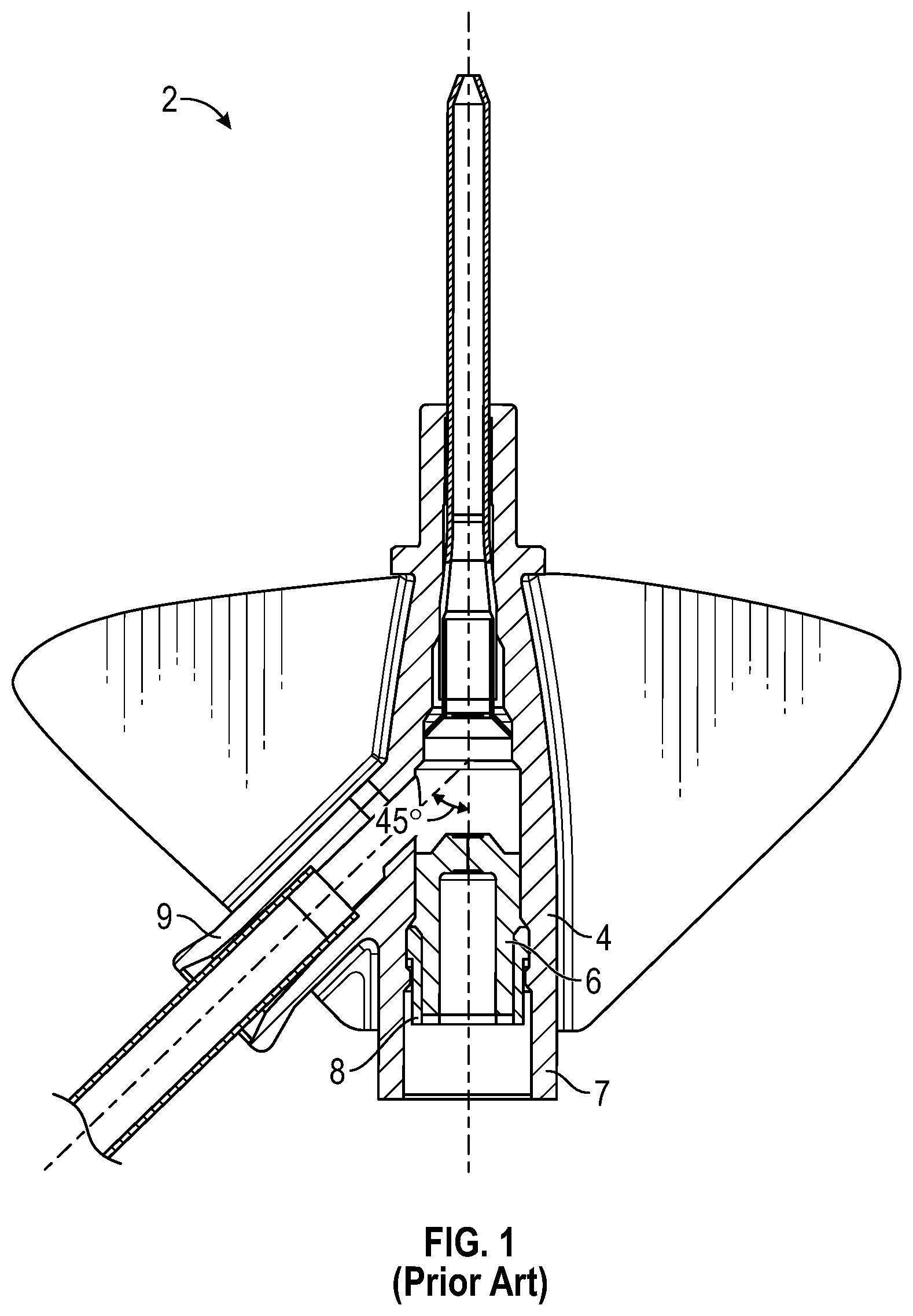 Patent US12350461 Figure 1 – Systems and methods of facilitating instrument delivery to a catheter assembly