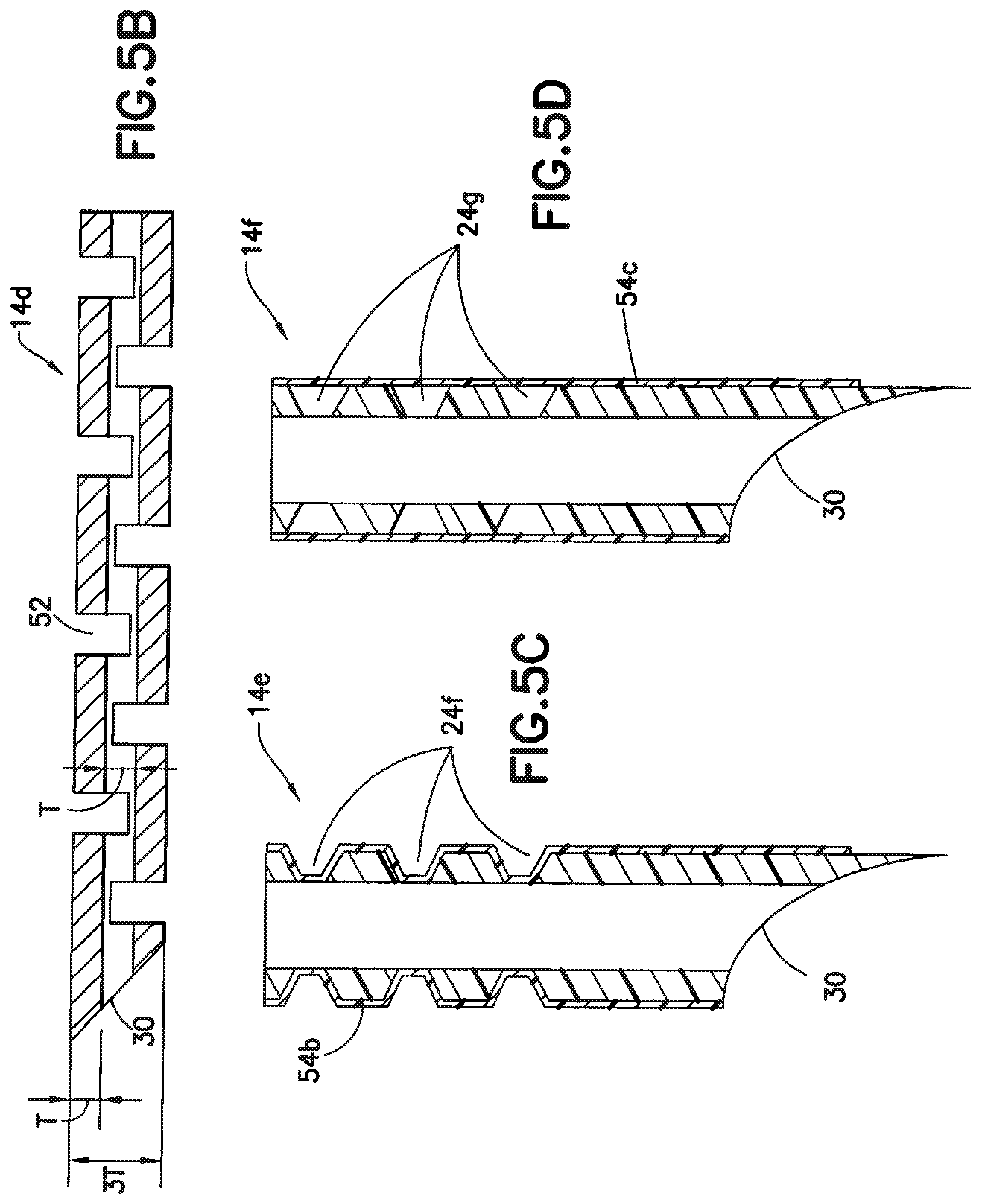 Patent US12350465 Figure 5 – Infusion set and/or patch pump having at least one of an in-dwelling rigid catheter with flexible features and/or a flexible catheter attachment