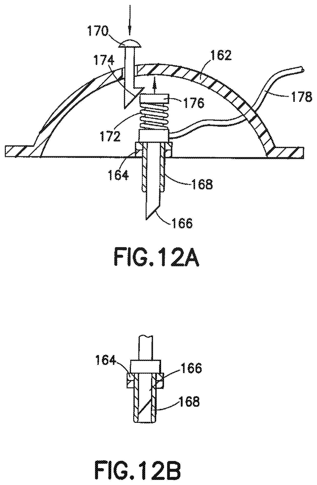 Patent US12350465 Figure 10 – Infusion set and/or patch pump having at least one of an in-dwelling rigid catheter with flexible features and/or a flexible catheter attachment