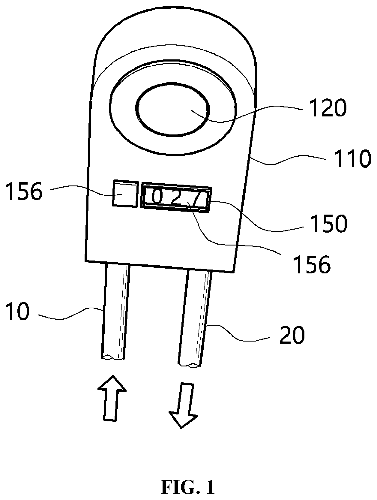 Patent US12350466 Figure 1 – Apparatus for patient-controlled drug injection having counter