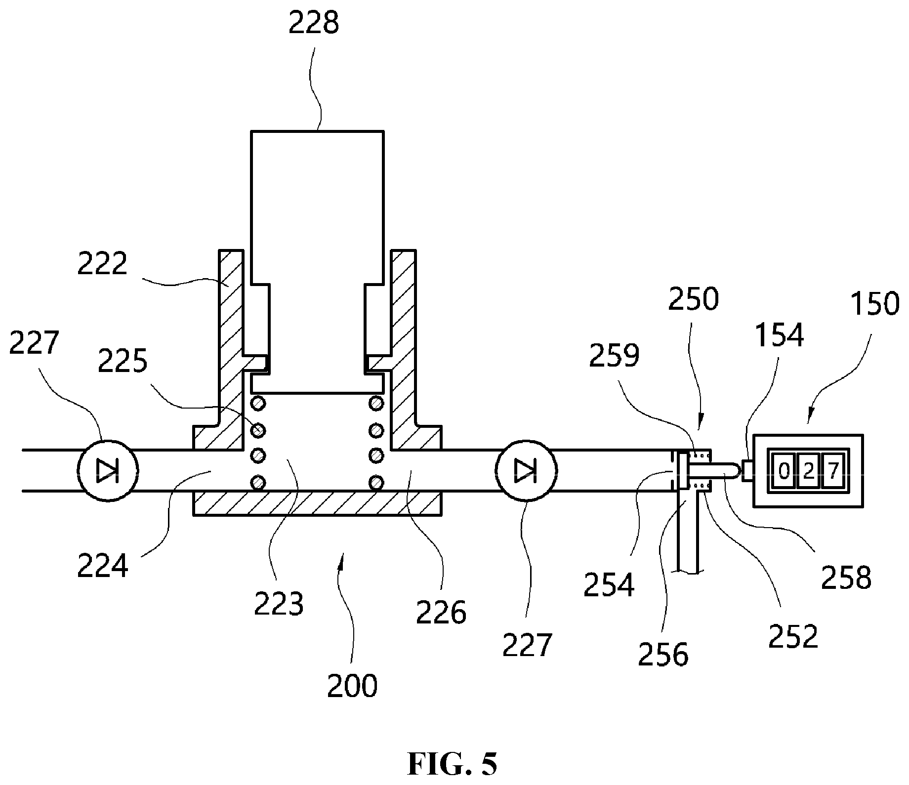 Patent US12350466 Figure 5 – Apparatus for patient-controlled drug injection having counter
